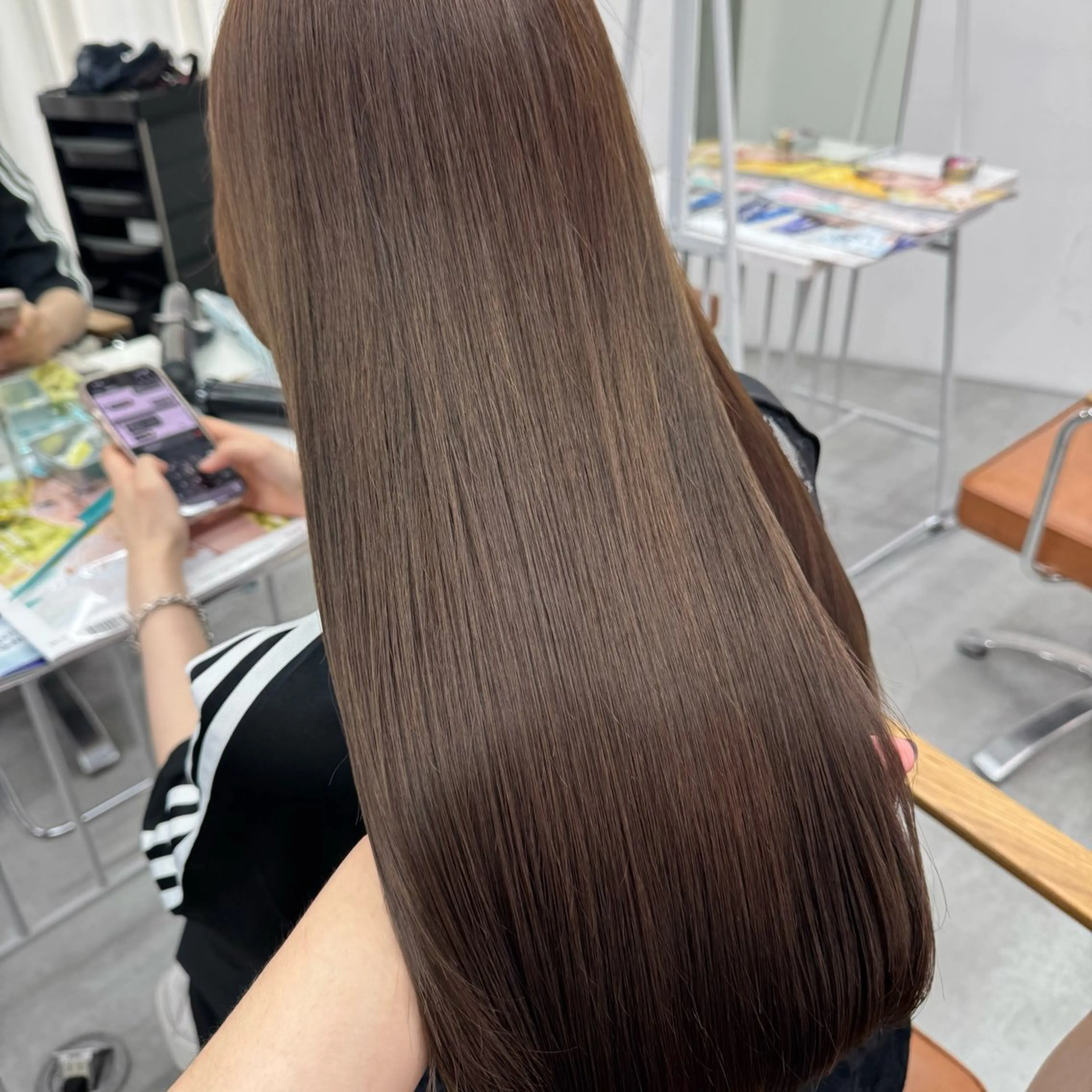 ロング カラー ヘアアレンジ ヘアカラー トリートメント ブリーチなしカラー /新百合ヶ丘/安形翔のヘアスタイル