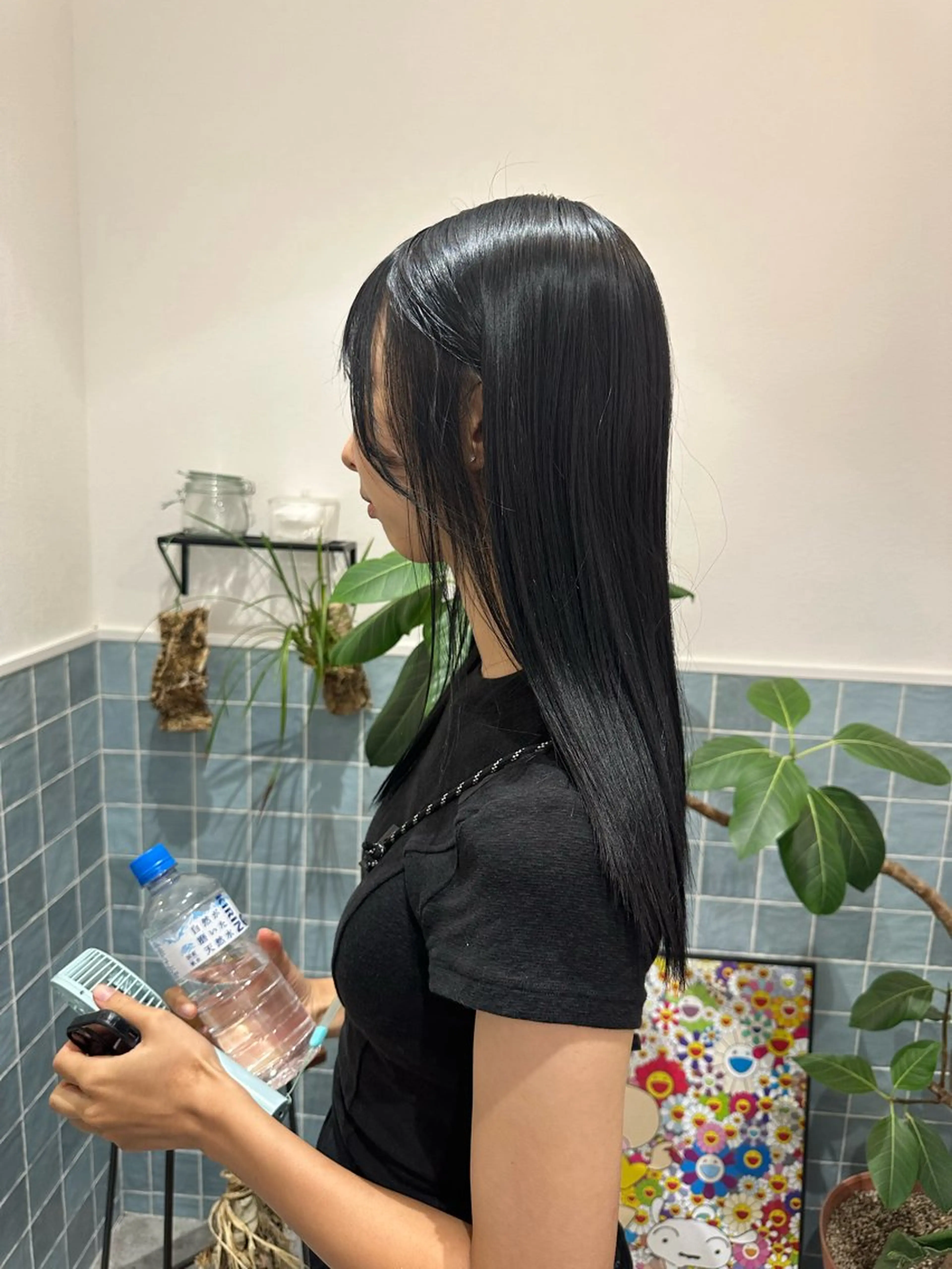 ロング トリートメント ヘアカラー 透明感イルミナカラー ／寒色/MOMOKAのヘアスタイル