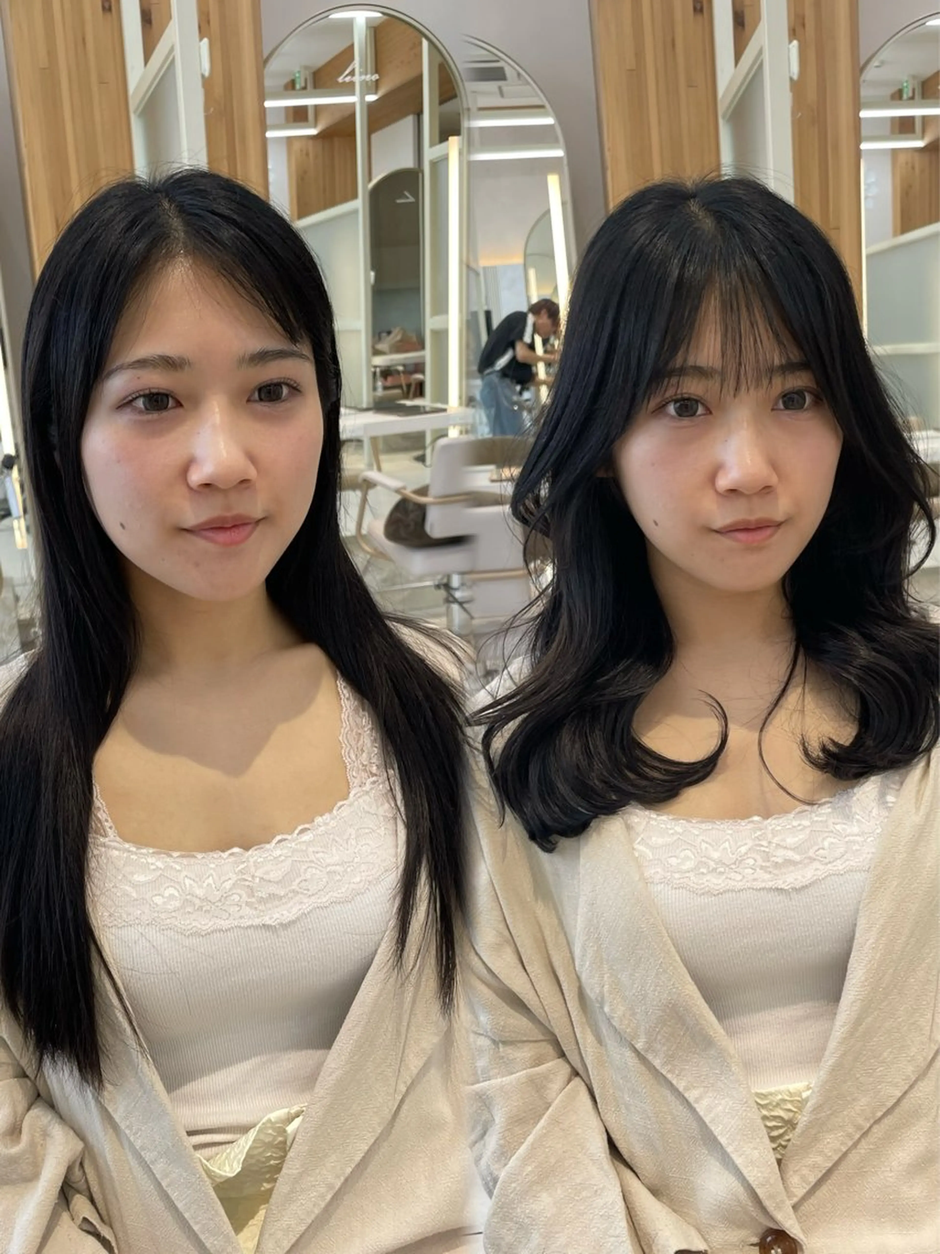 ミディアム パーマ レイヤー/顔周り /韓国ヘア/TAKUのヘアスタイル