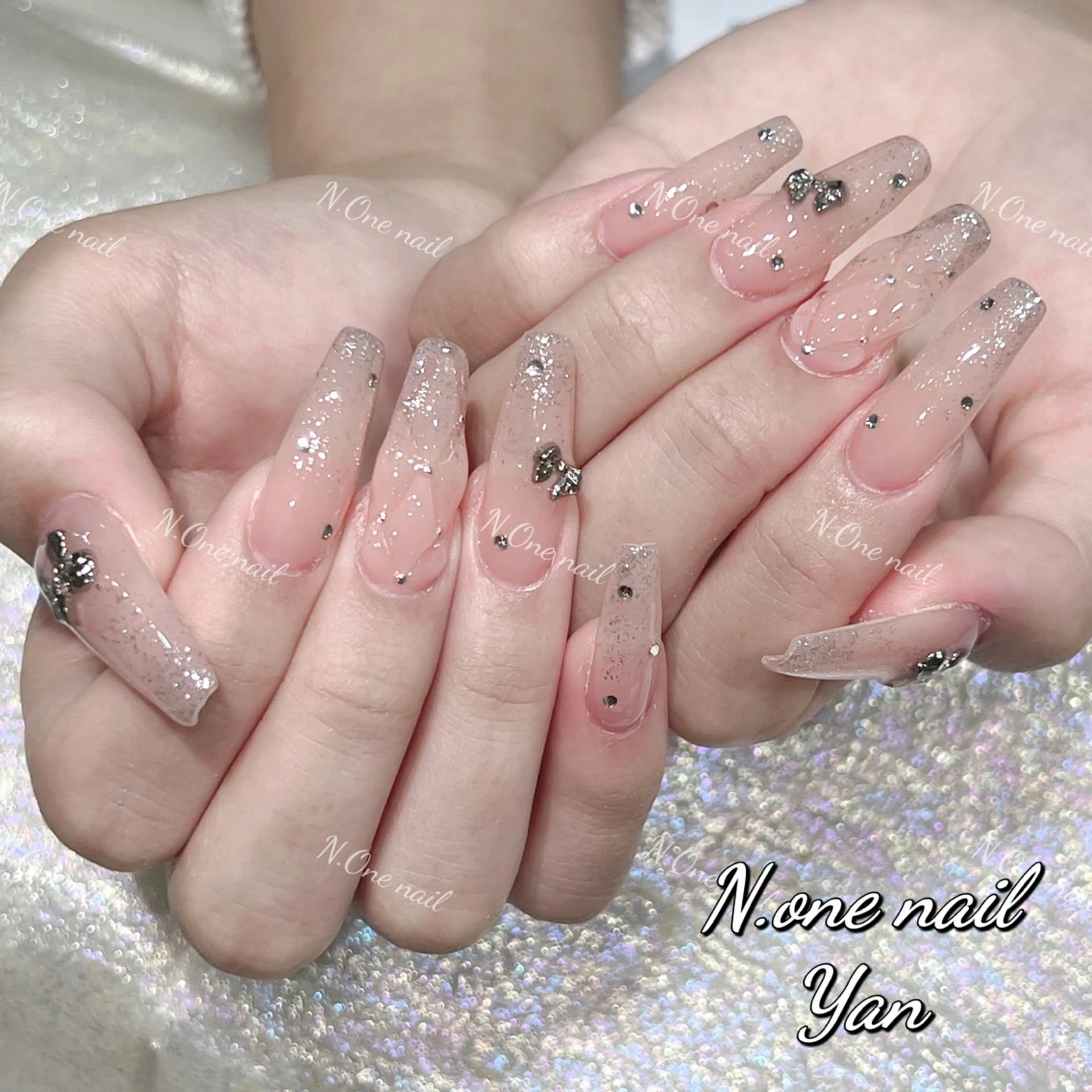 ネイル 長いだし/スカルプ/ パラシェルN.oneのネイルデザイン