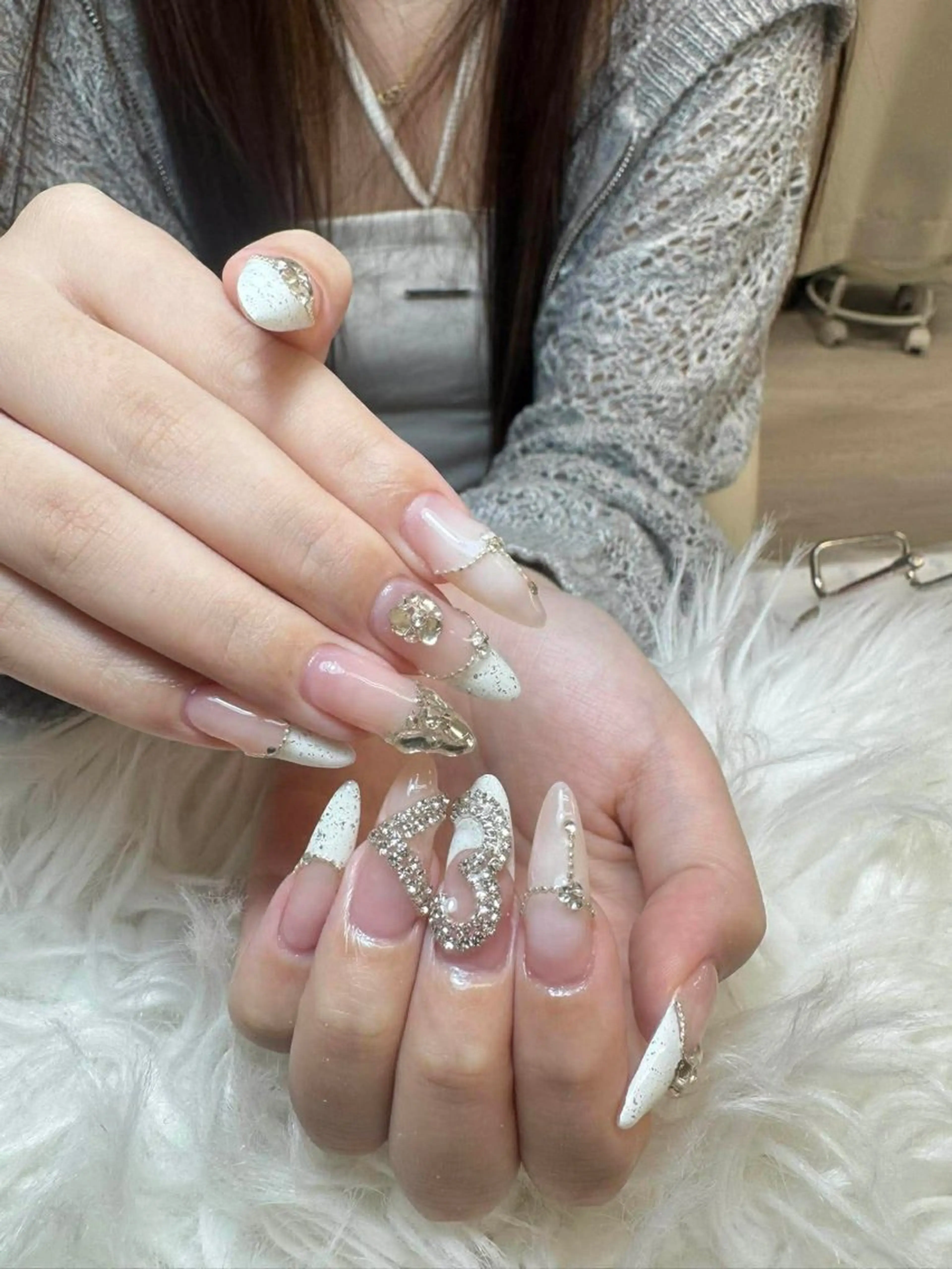 ネイル ハンドネイル ゴテゴテネイル JRのネイルデザイン