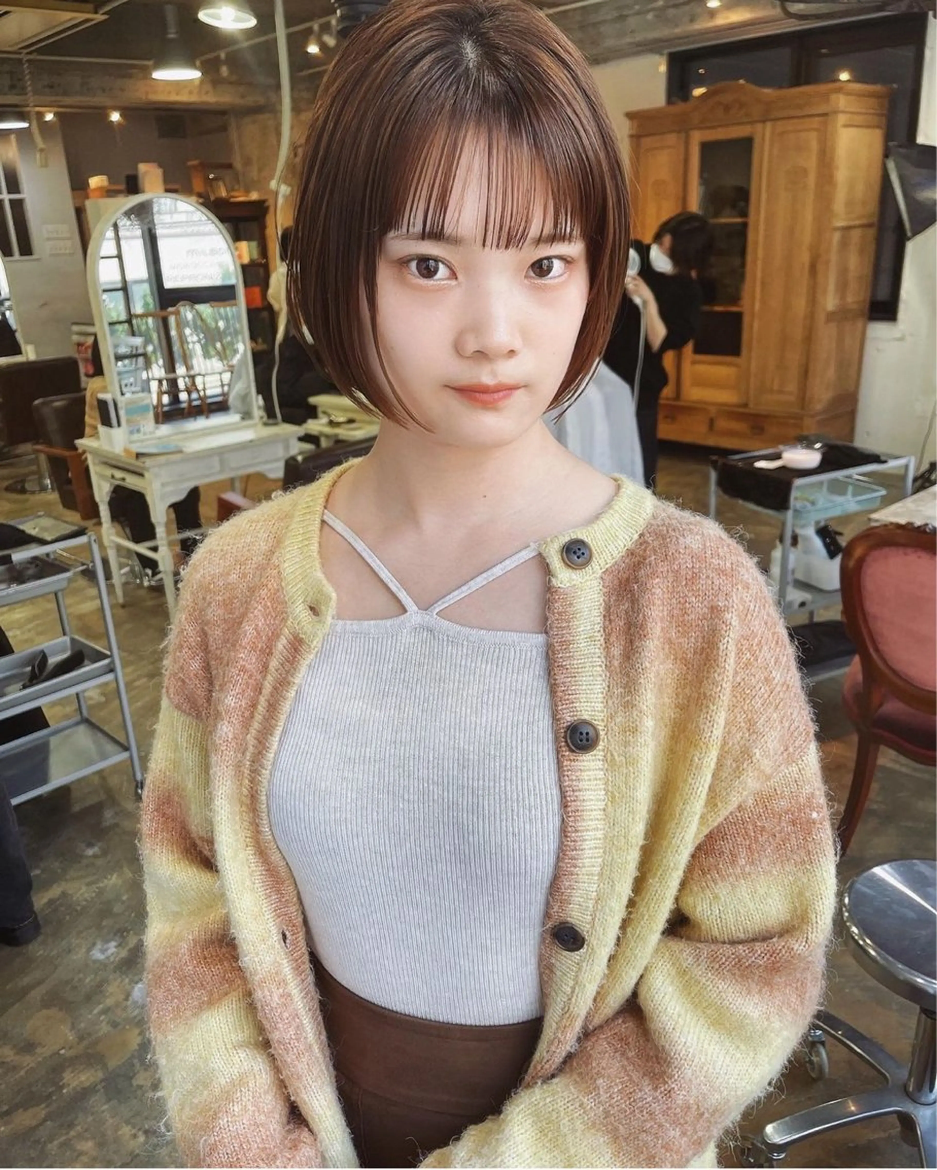 ショート 髪質改善 縮毛矯正 縮毛矯正 Pia hair design所属・【Pia】 セナ/ハイトーンのヘアスタイル