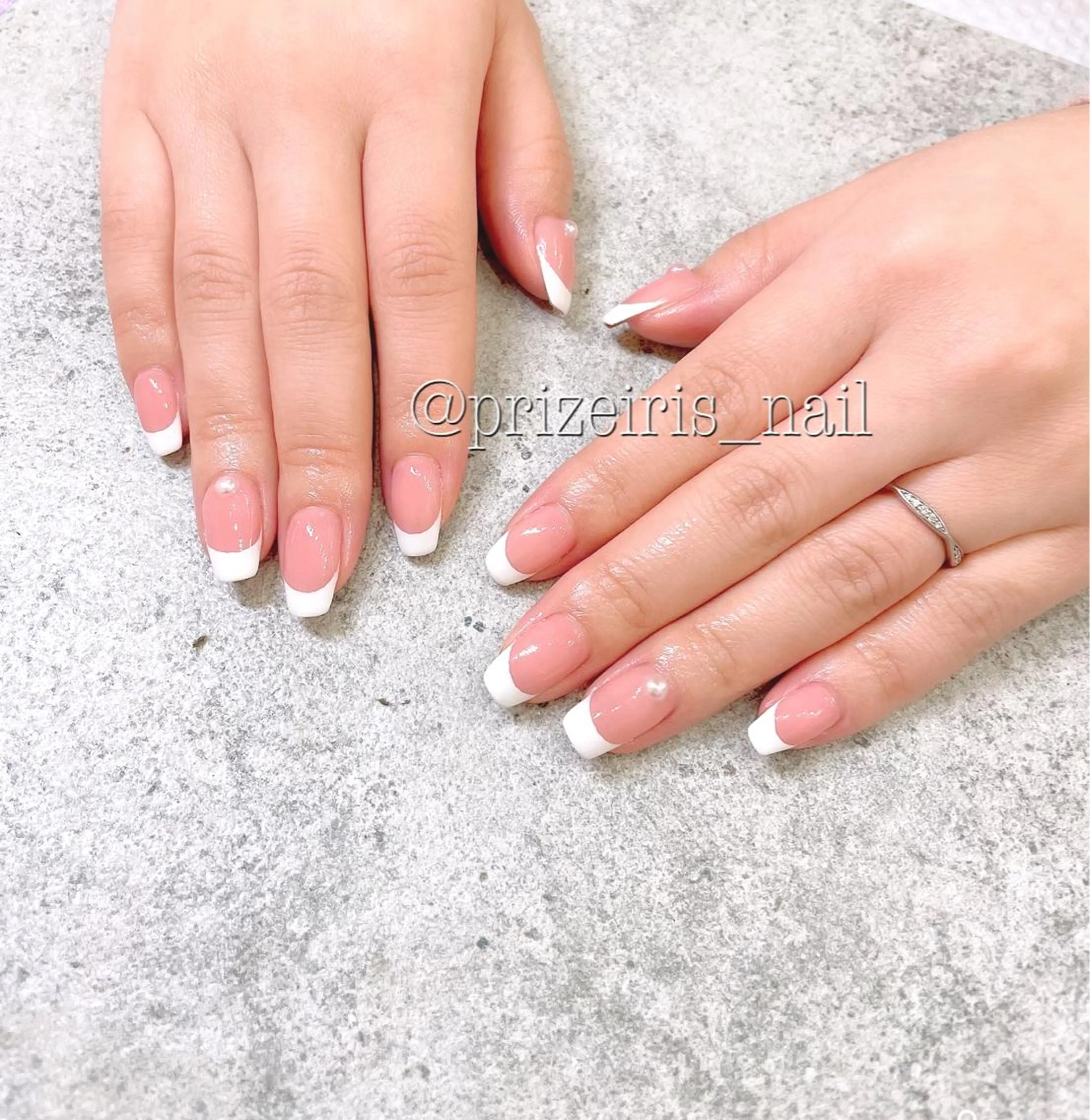 ネイル フレンチネイル prizeIris 東のネイルデザイン