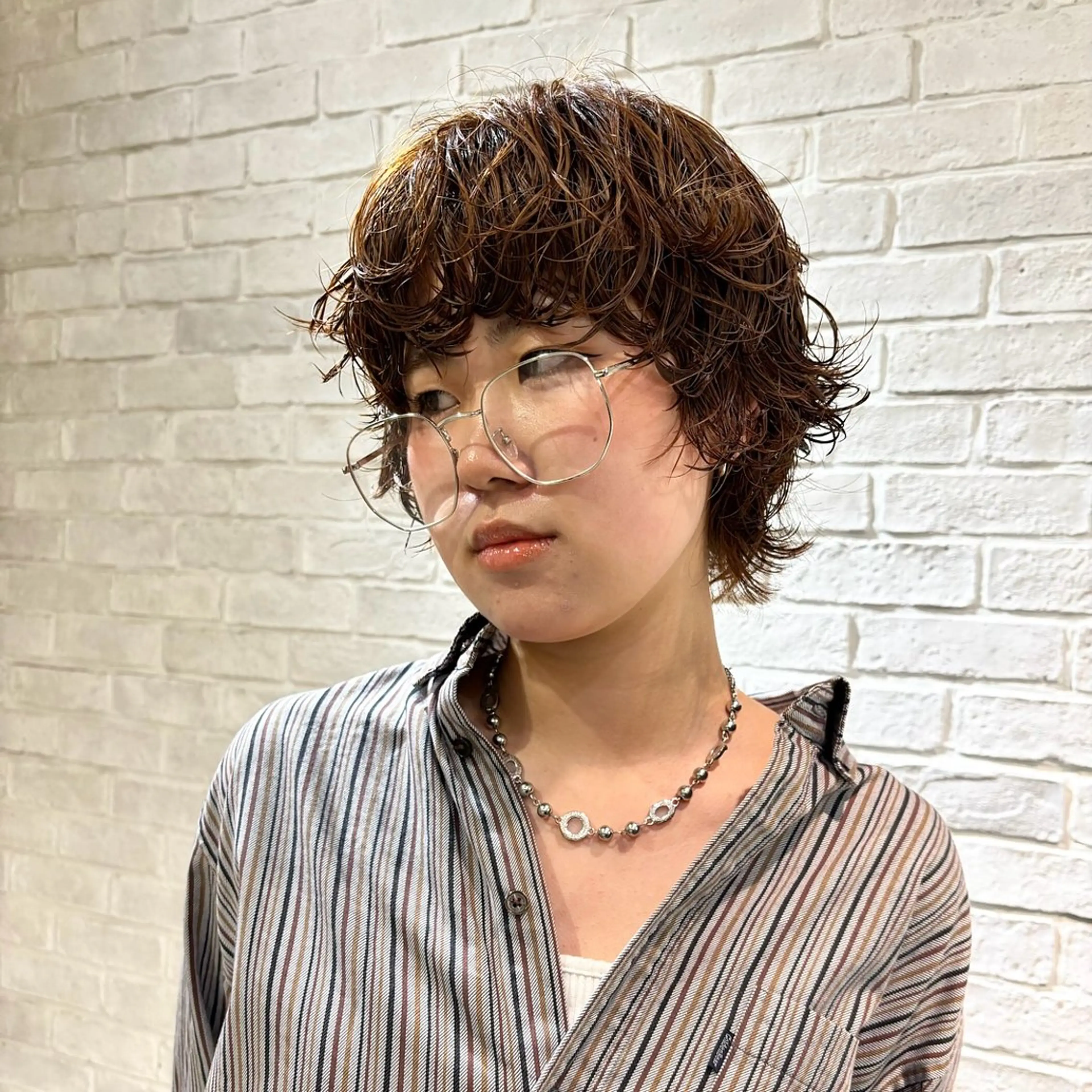 ショート パーマ レイヤーカット ショートヘア カット パーマ トリートメント 札幌パーマ/ レイヤー/後藤海音のヘアスタイル