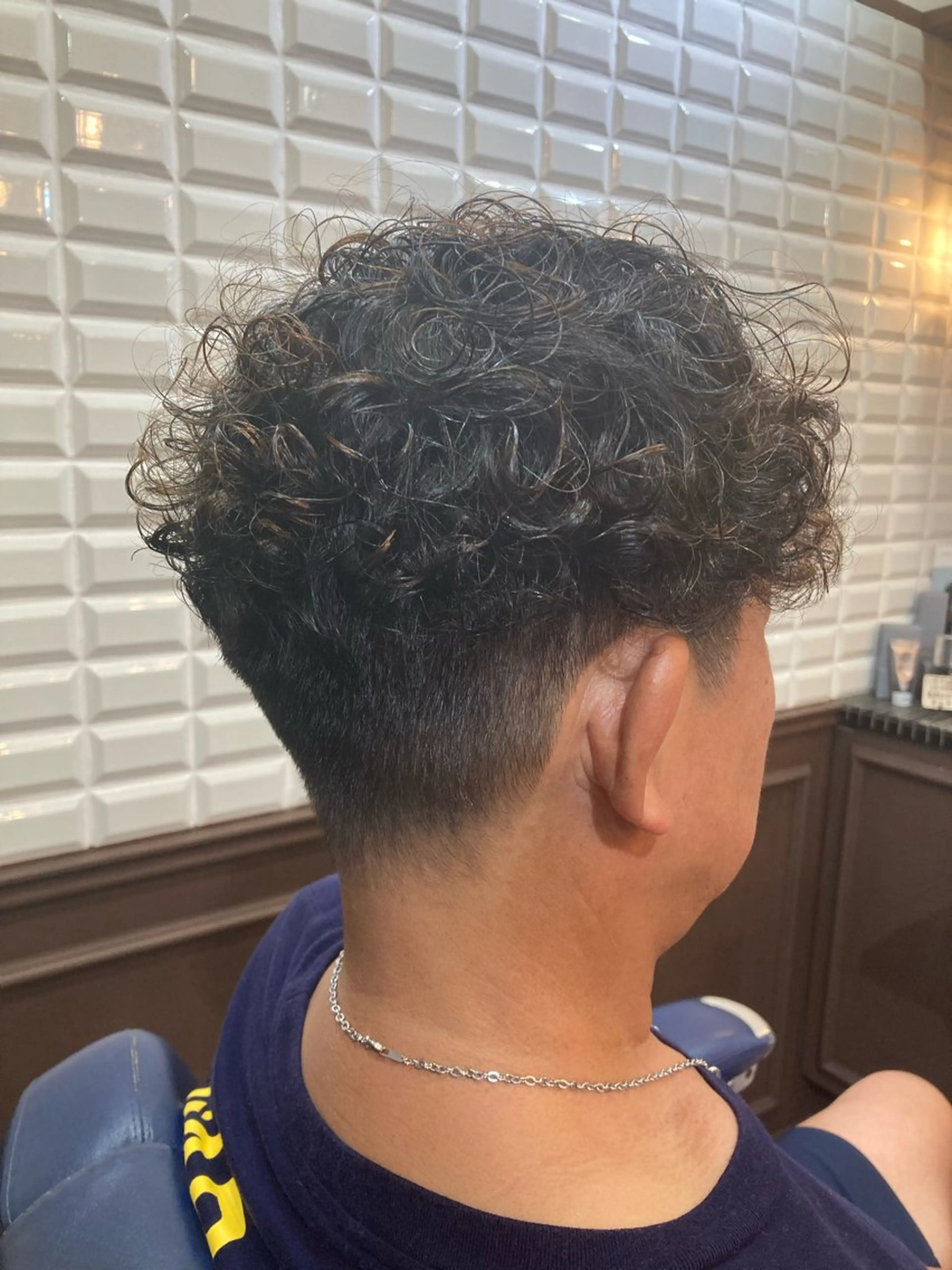 パーマ メンズ スペインカール ルピナス中田店長 山口大地のヘアスタイル