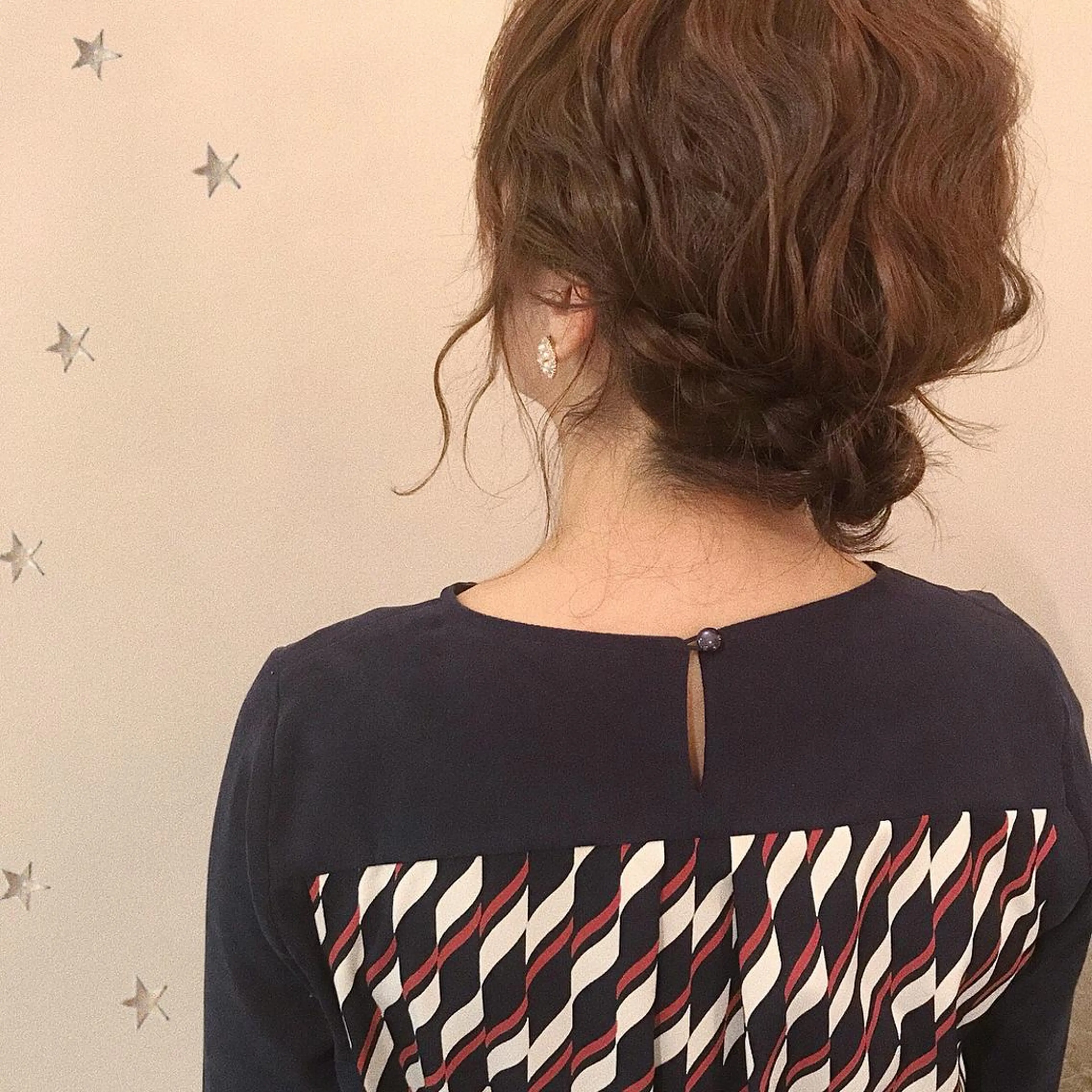 ミディアム ヘアアレンジ 市川 千夏のヘアスタイル