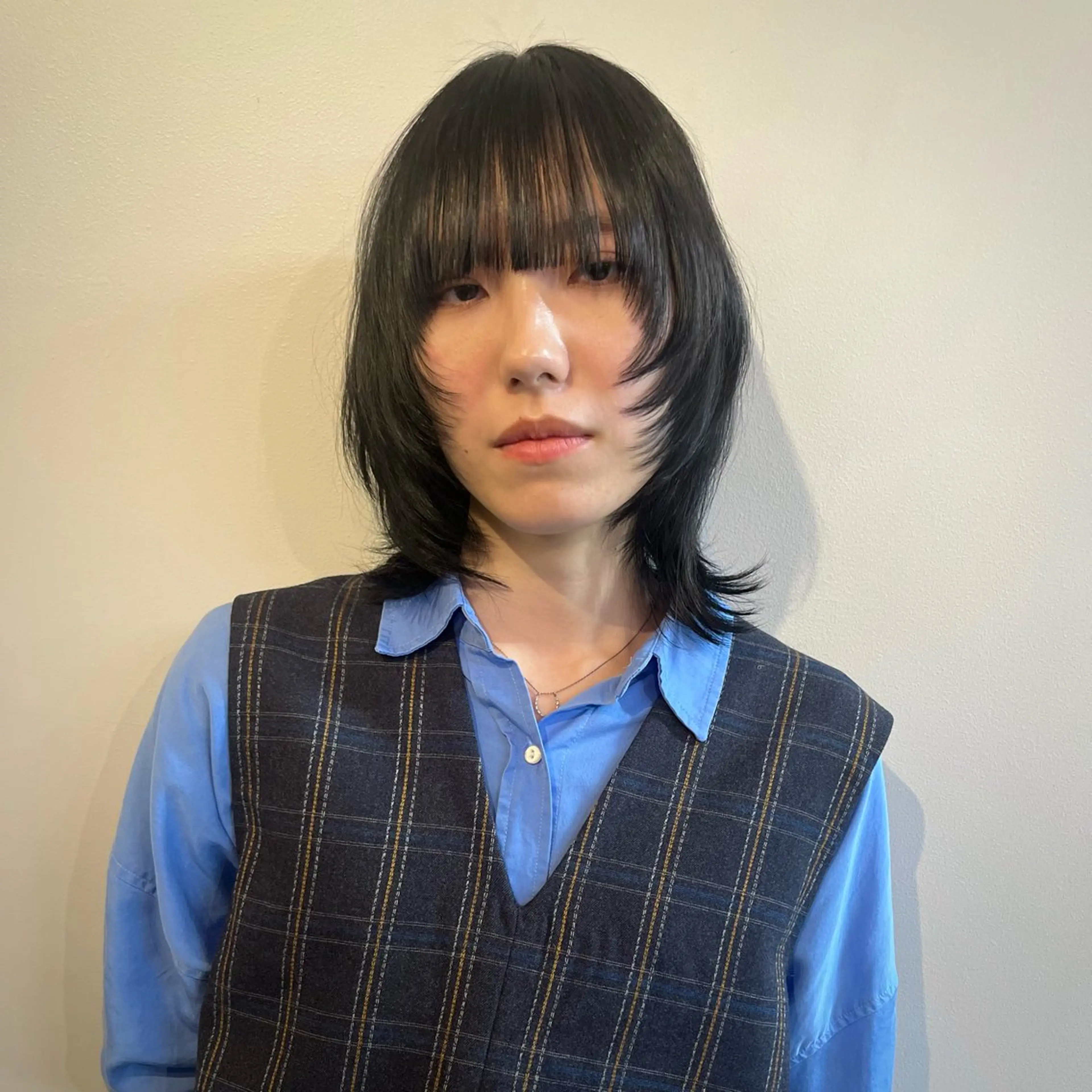 ミディアム ボブ× フェイスレイヤー🩰のヘアスタイル