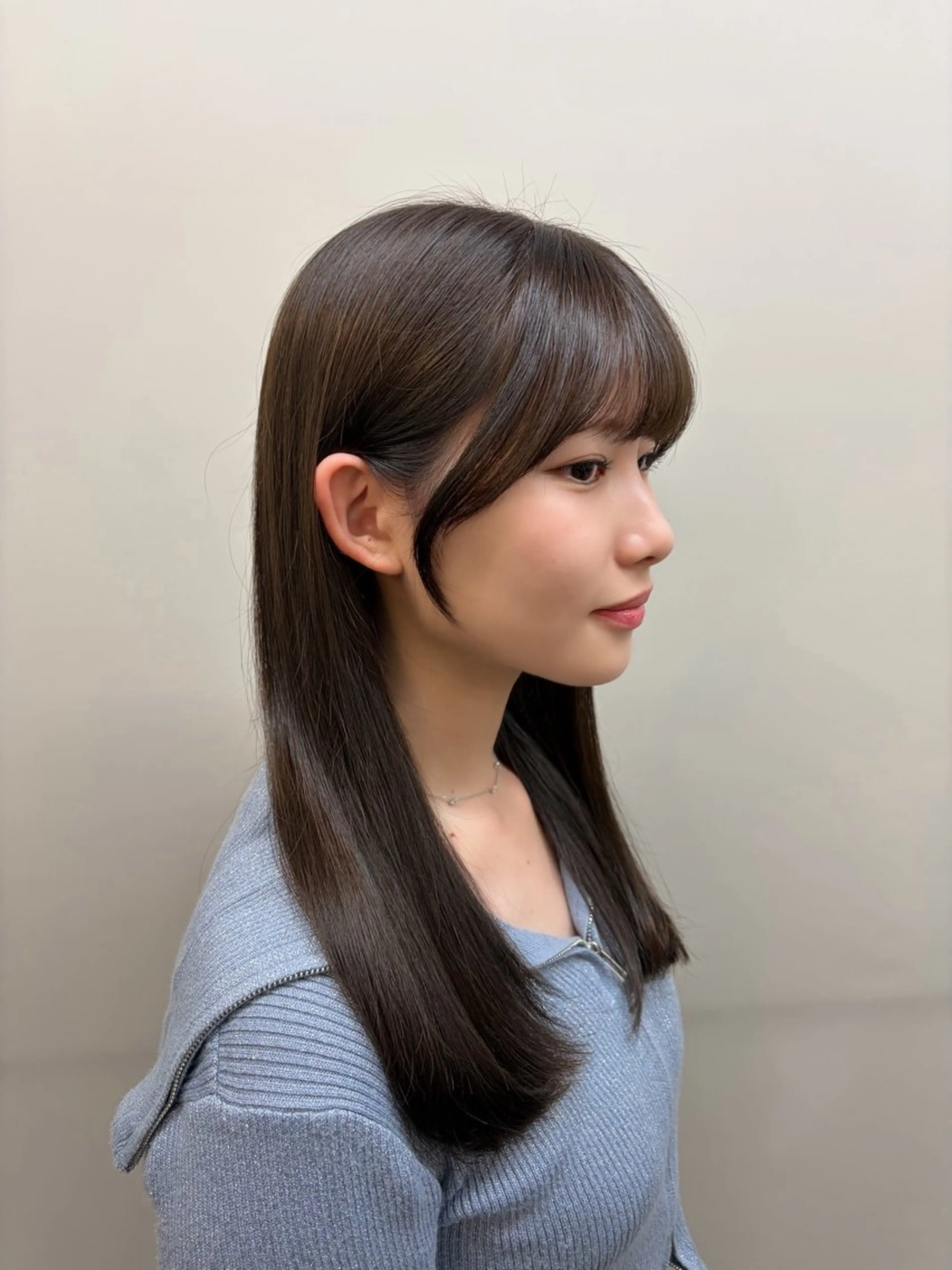 《4月平日限定価格!!》髪質改善カラー+前髪/顔周りカットの写真