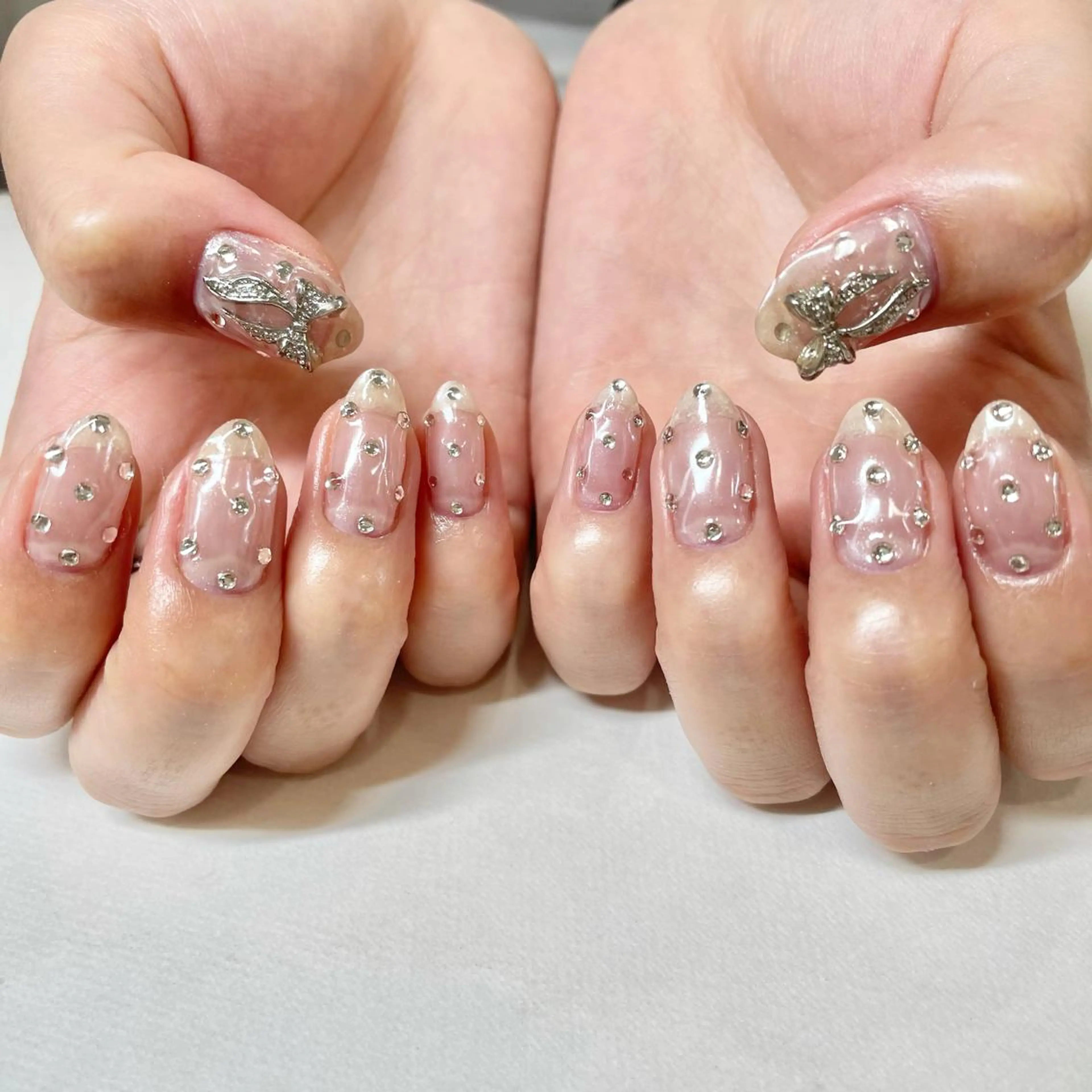 ネイル リボン 🎀AYAKO 🎀中韓ネイルのネイルデザイン