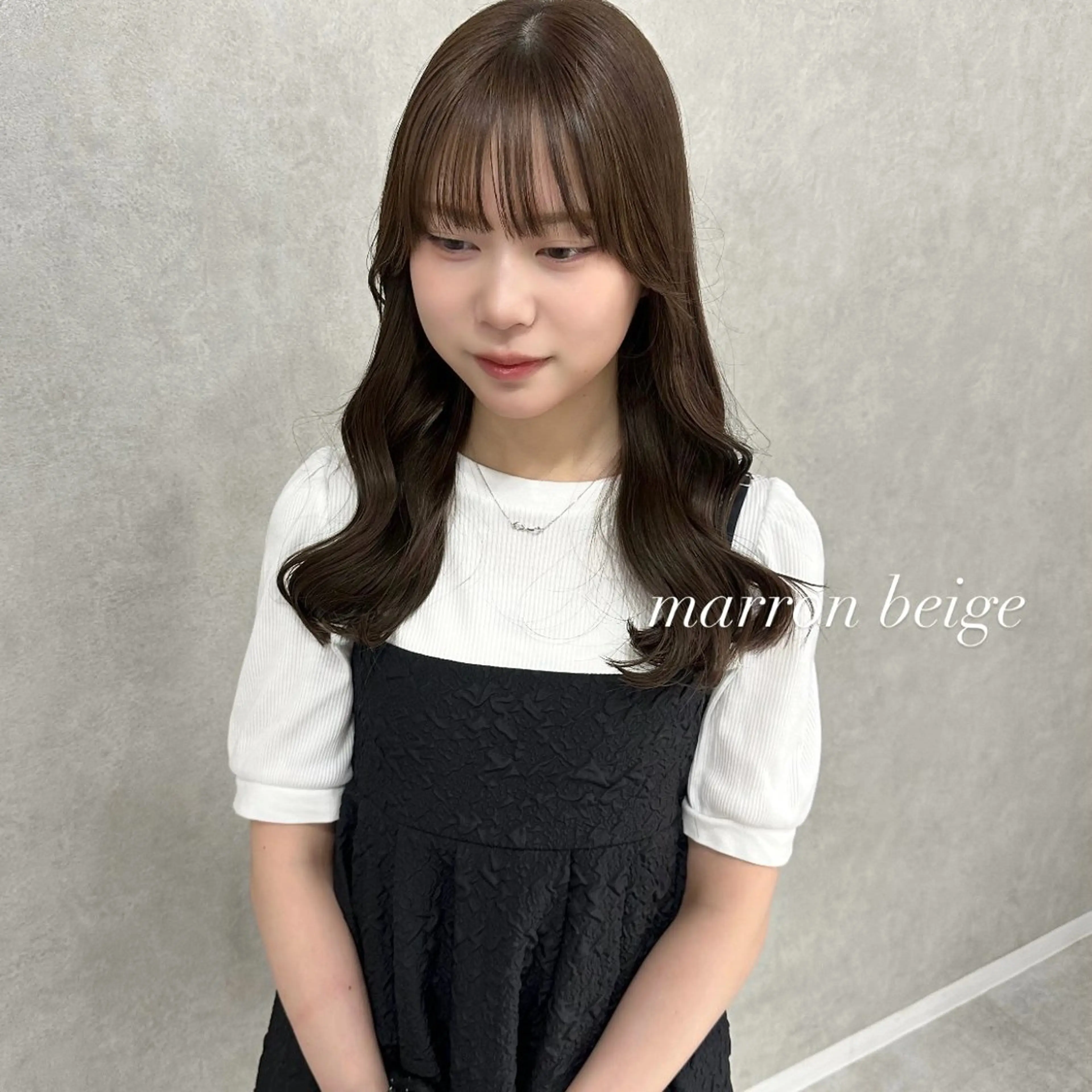 ロング カラー カット ヘアカラー Rinka/梅田/ 透け感カラー🤎のヘアスタイル