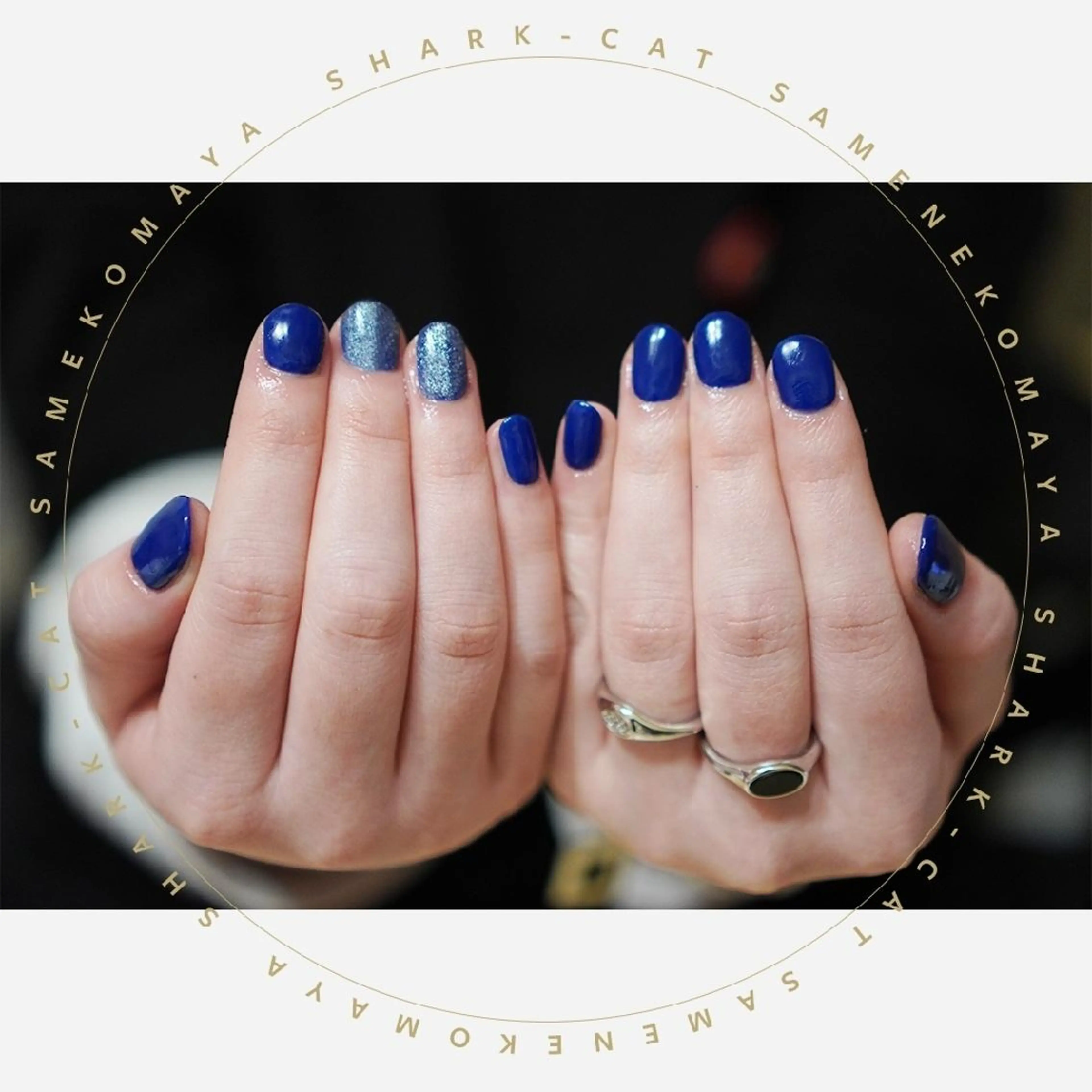 ネイル サメ猫 マーヤのネイルデザイン