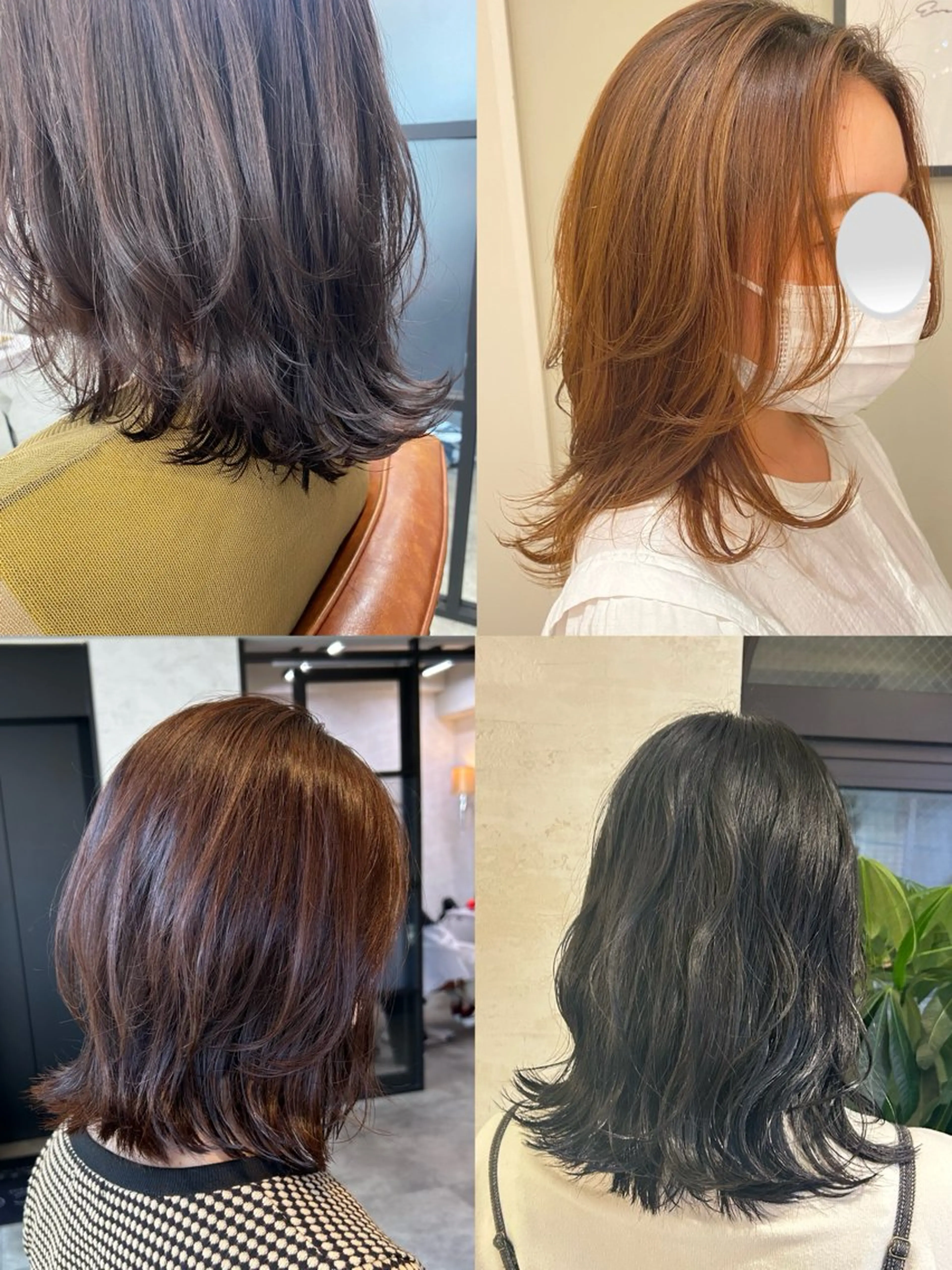ミディアム くびれヘア くびれレイヤー レイヤーカット 艶カラー吉祥寺🌸 KAZUEのヘアスタイル