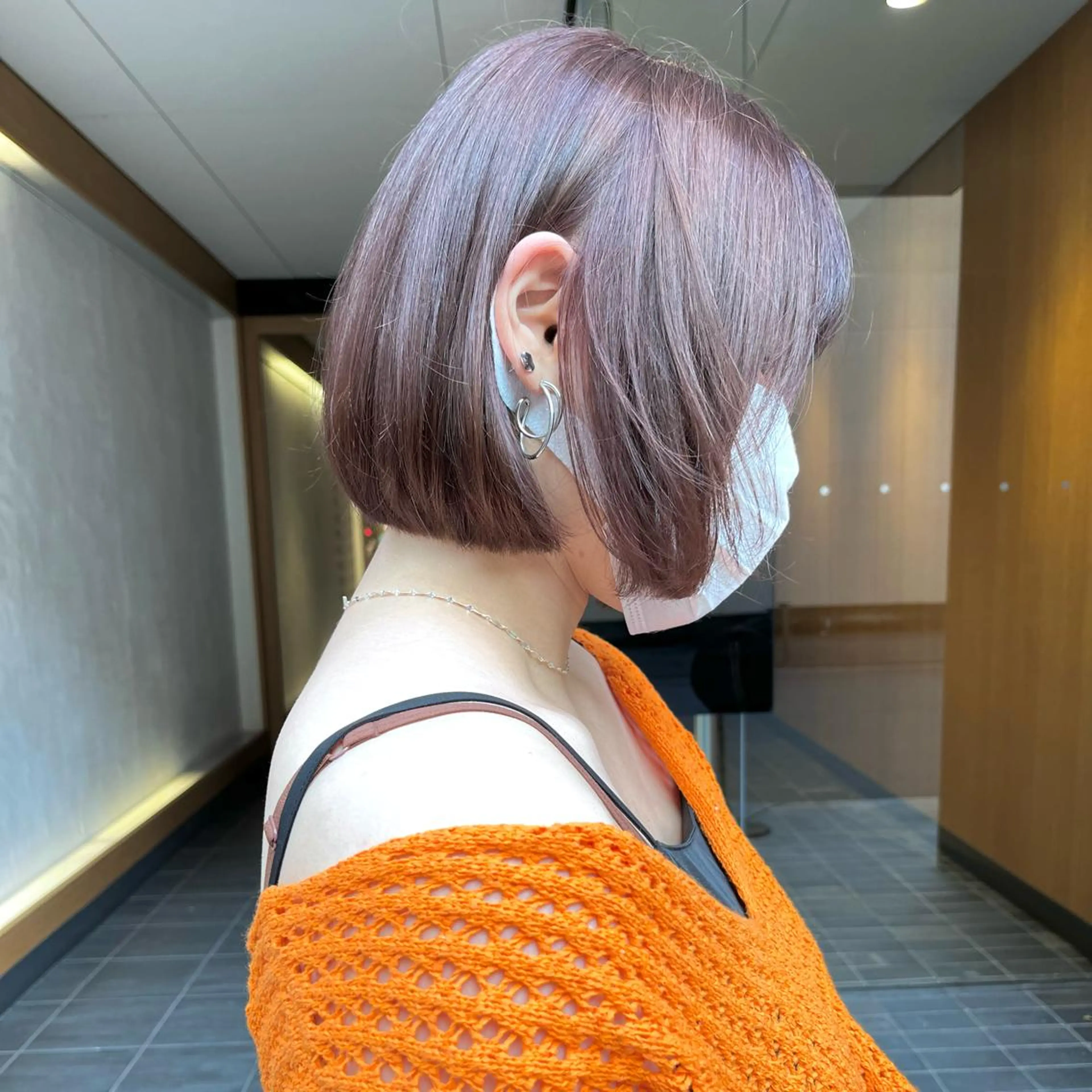ミディアム カラー 堺 鳳 ママ美容師 yukariのヘアスタイル