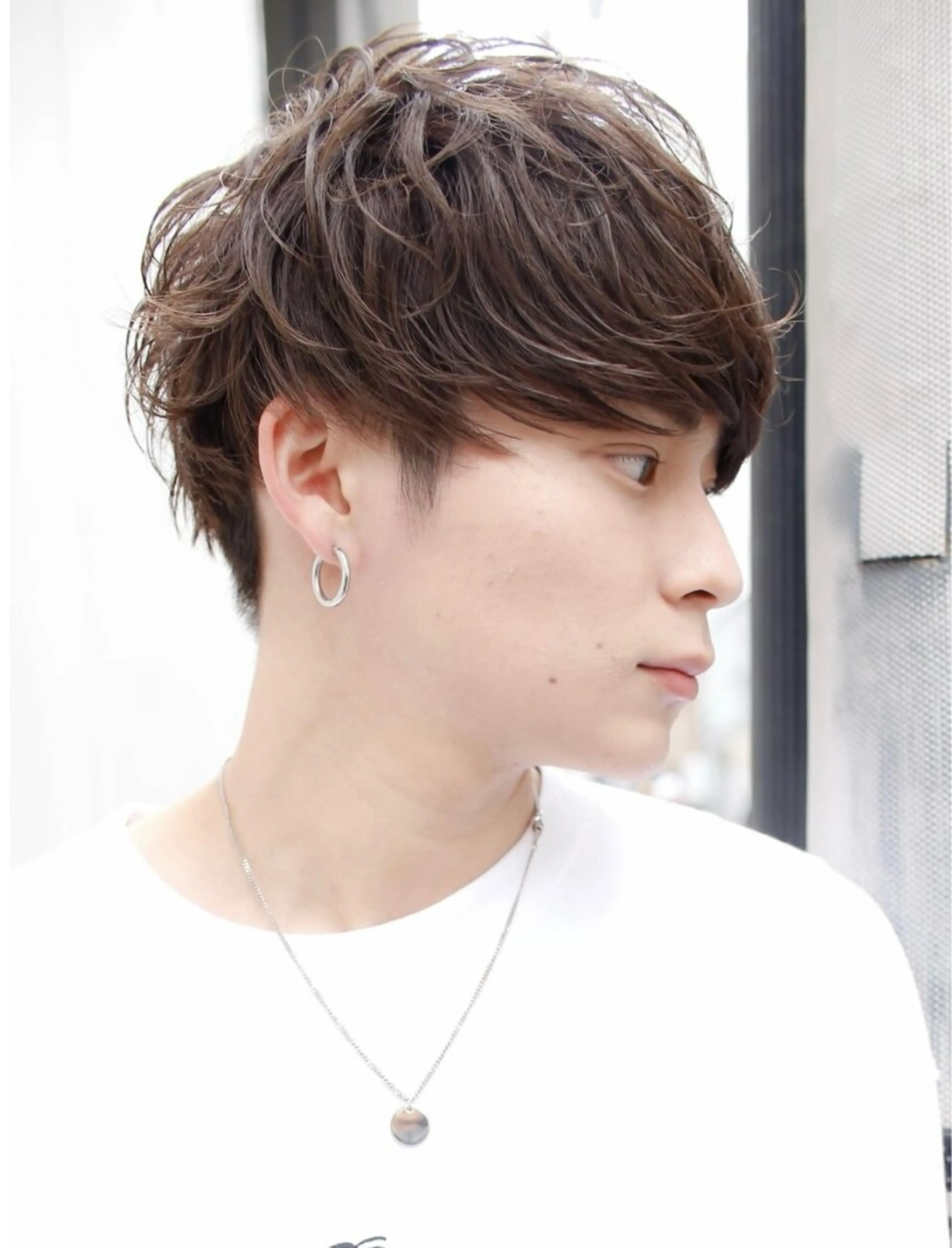 ショート カラー メンズ 塚本/豊橋メンズ特化 パーマ、ヘッドスパのヘアスタイル