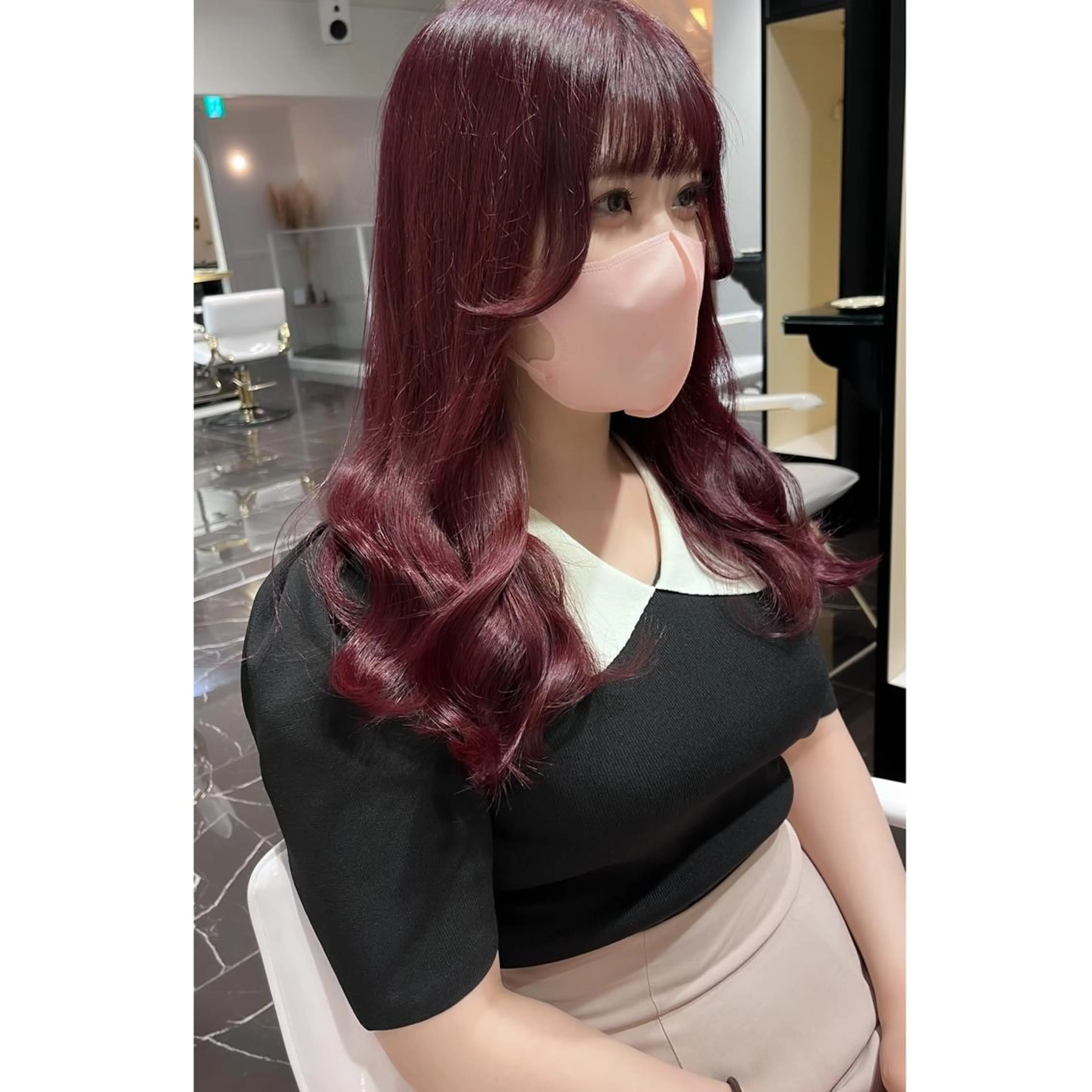 ロング カラー ブリーチ ヘアカラー miyu /トレンド カラー×艶髪のヘアスタイル