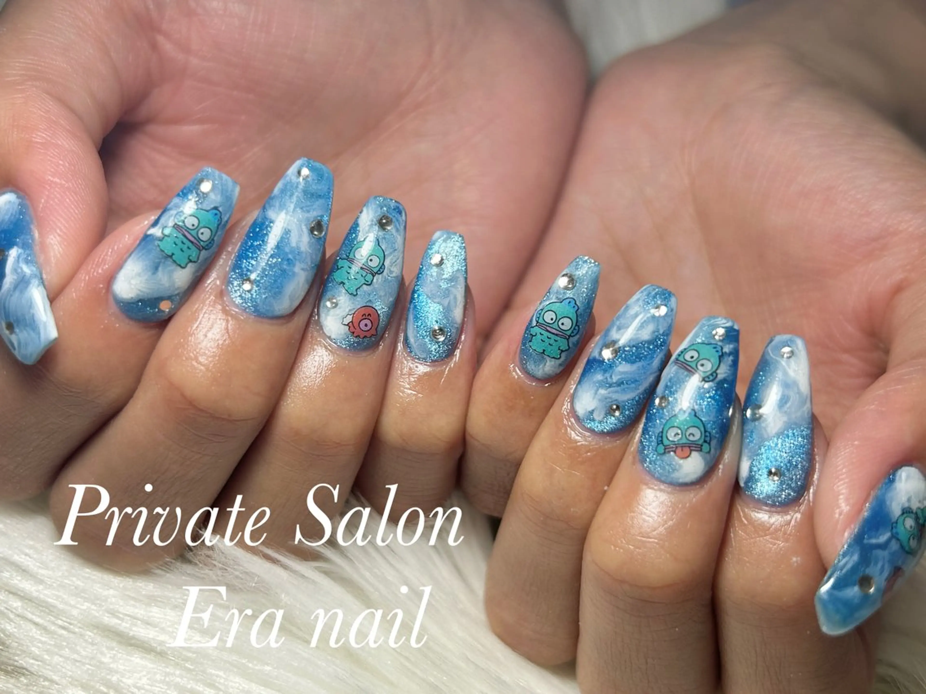 ネイル 大理石ネイル(マーブル) 持ち込み ハンドネイル Era nailのネイルデザイン