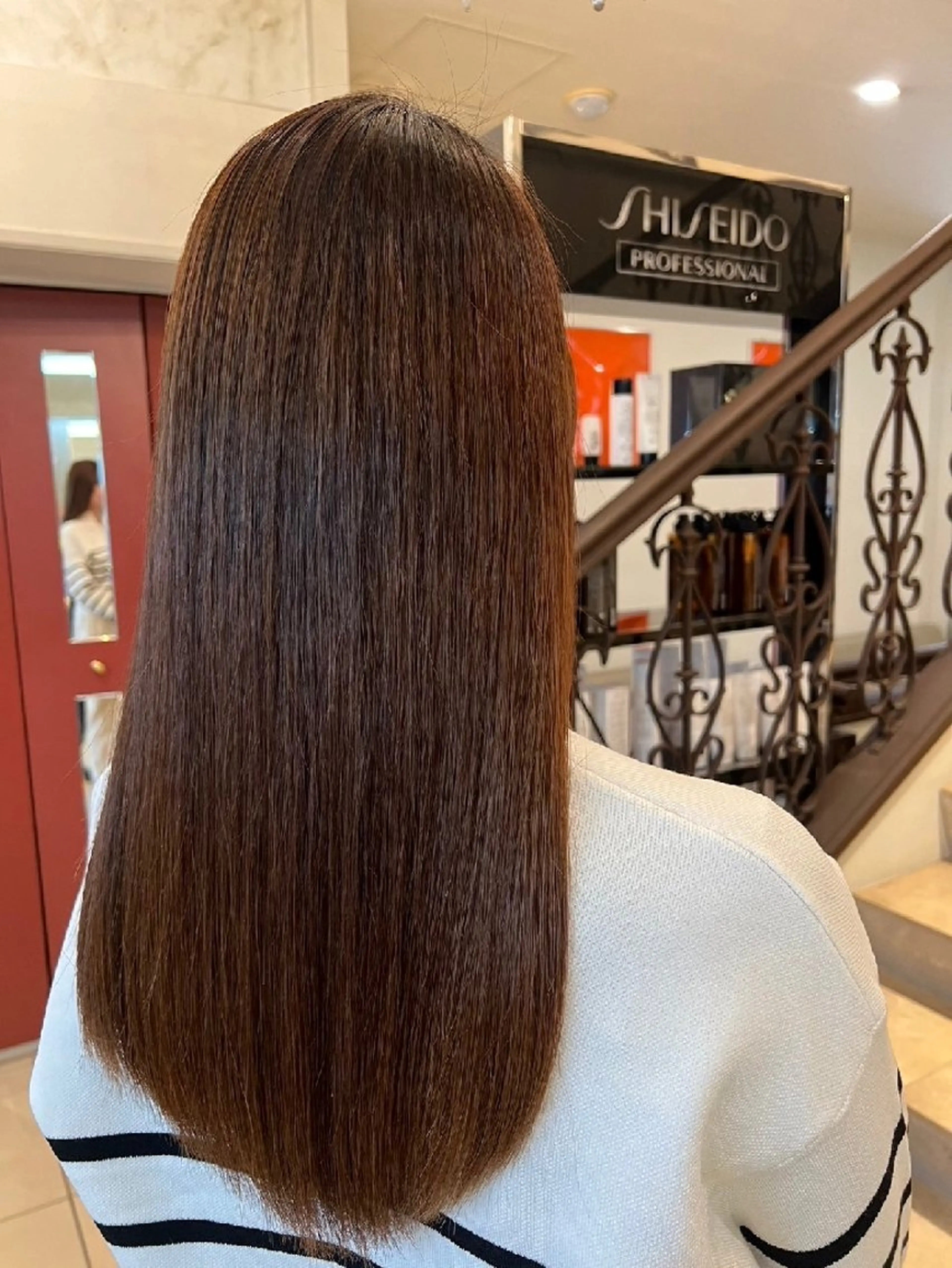 ロング 髪質改善 縮毛矯正 さとう かなこのヘアスタイル