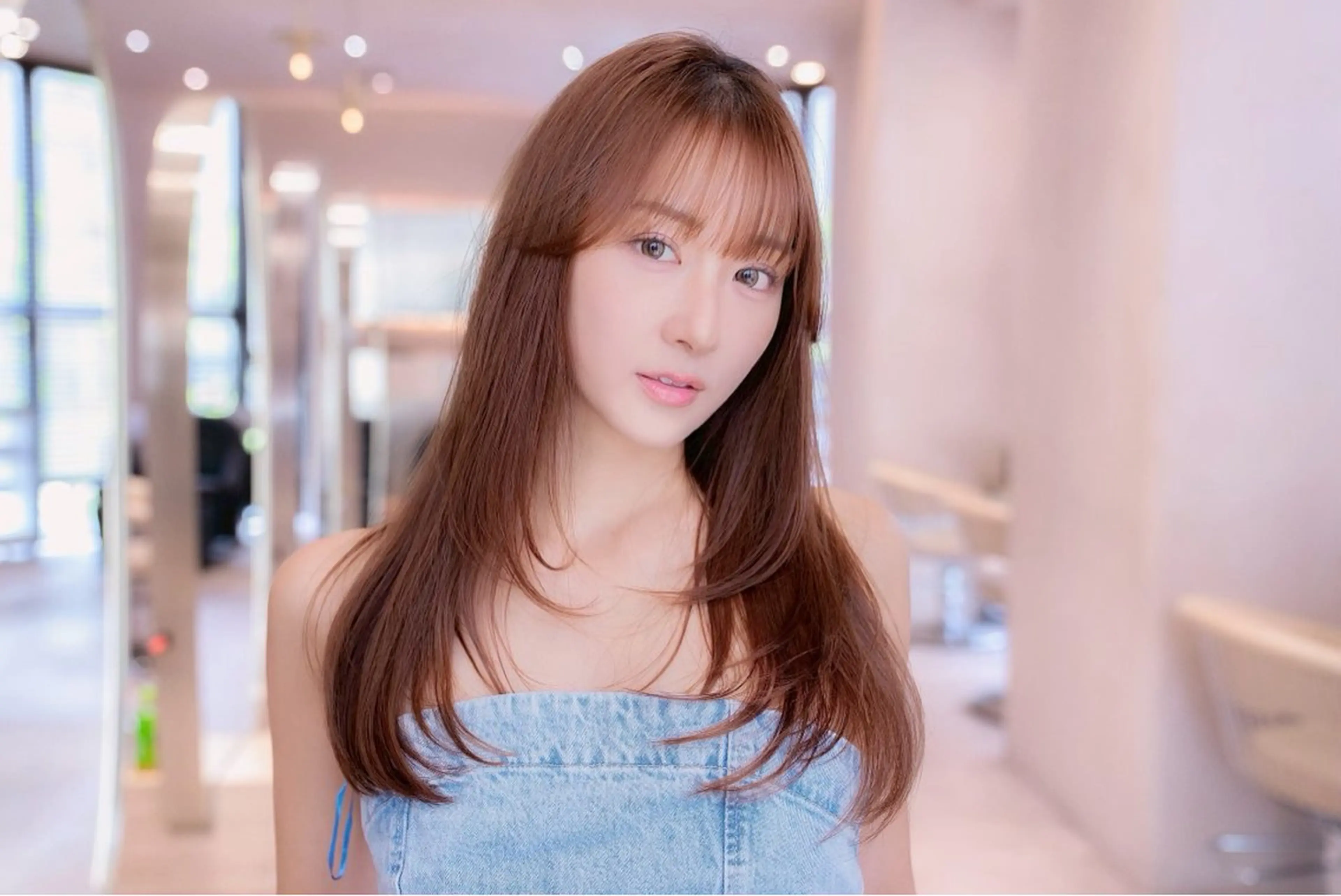 ロング カラー 透明感カラー 髪質改善 トリートメント 韓国ヘア/ブリーチ そーた/渋谷駅のヘアスタイル