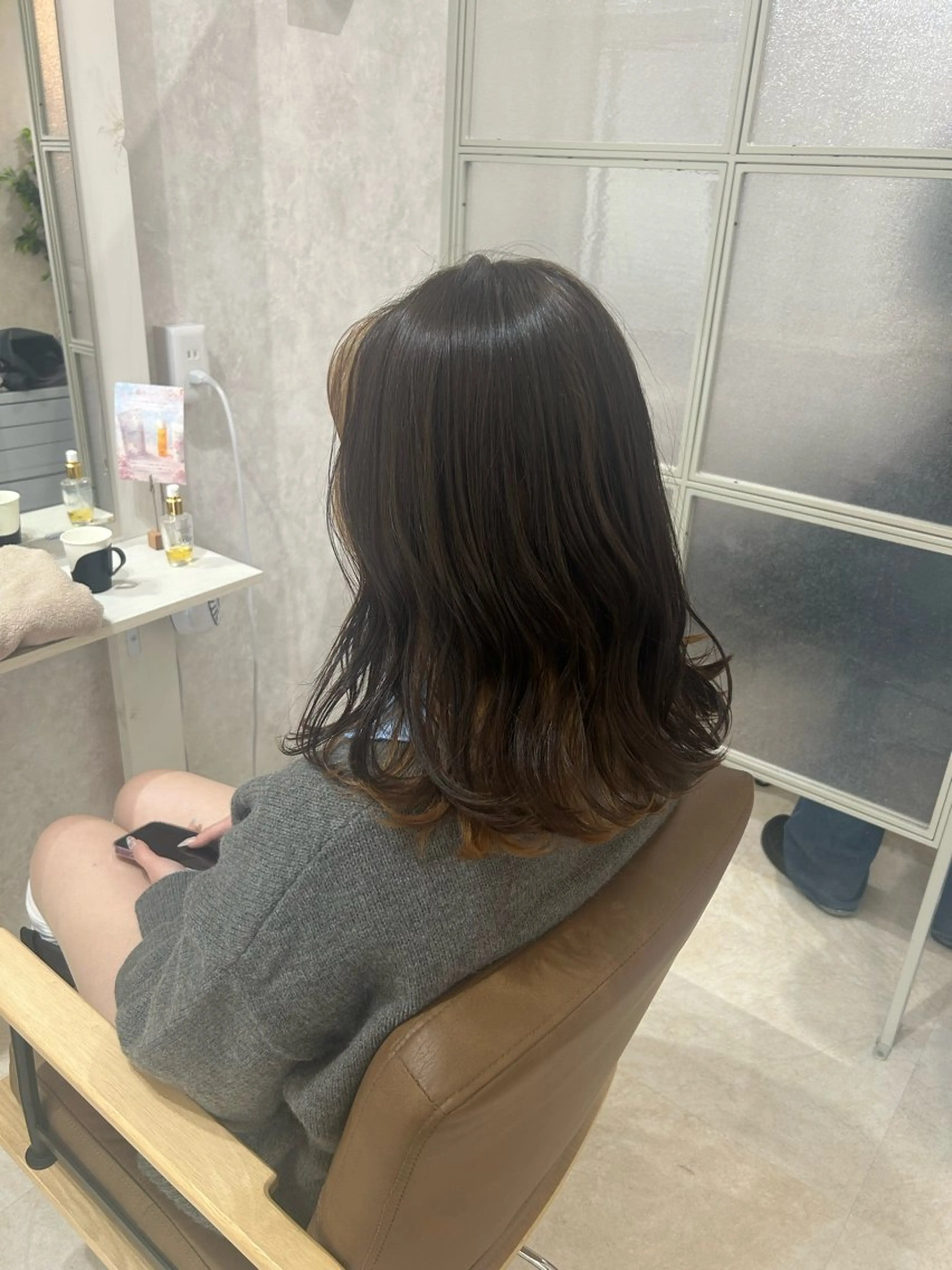 ミディアム カラー 💙まこと💙艶 カラー(Rico)のヘアスタイル