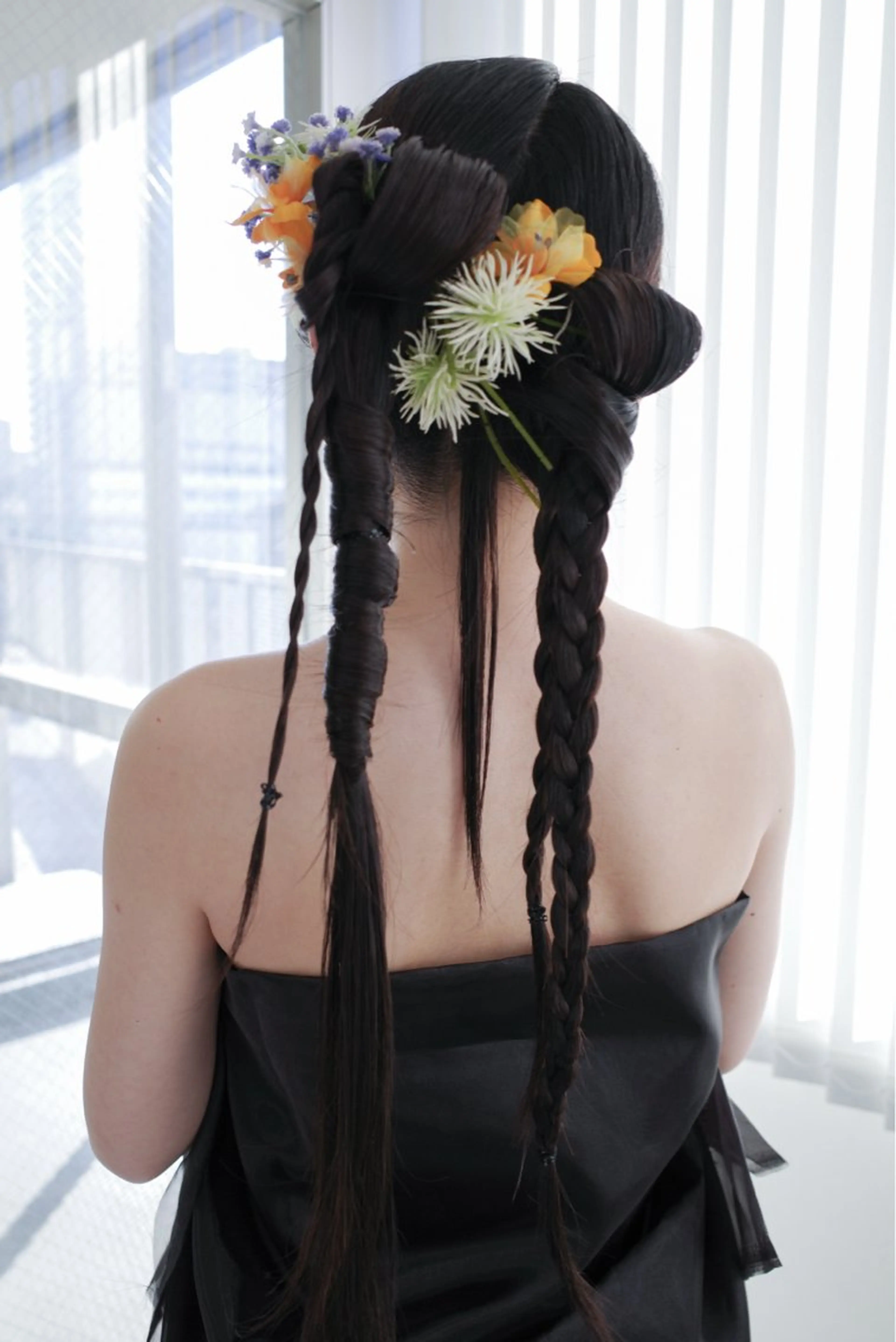 ロング ヘアアレンジ tukka soin KOBE所属・NAGI ヘアメイクのヘアスタイル