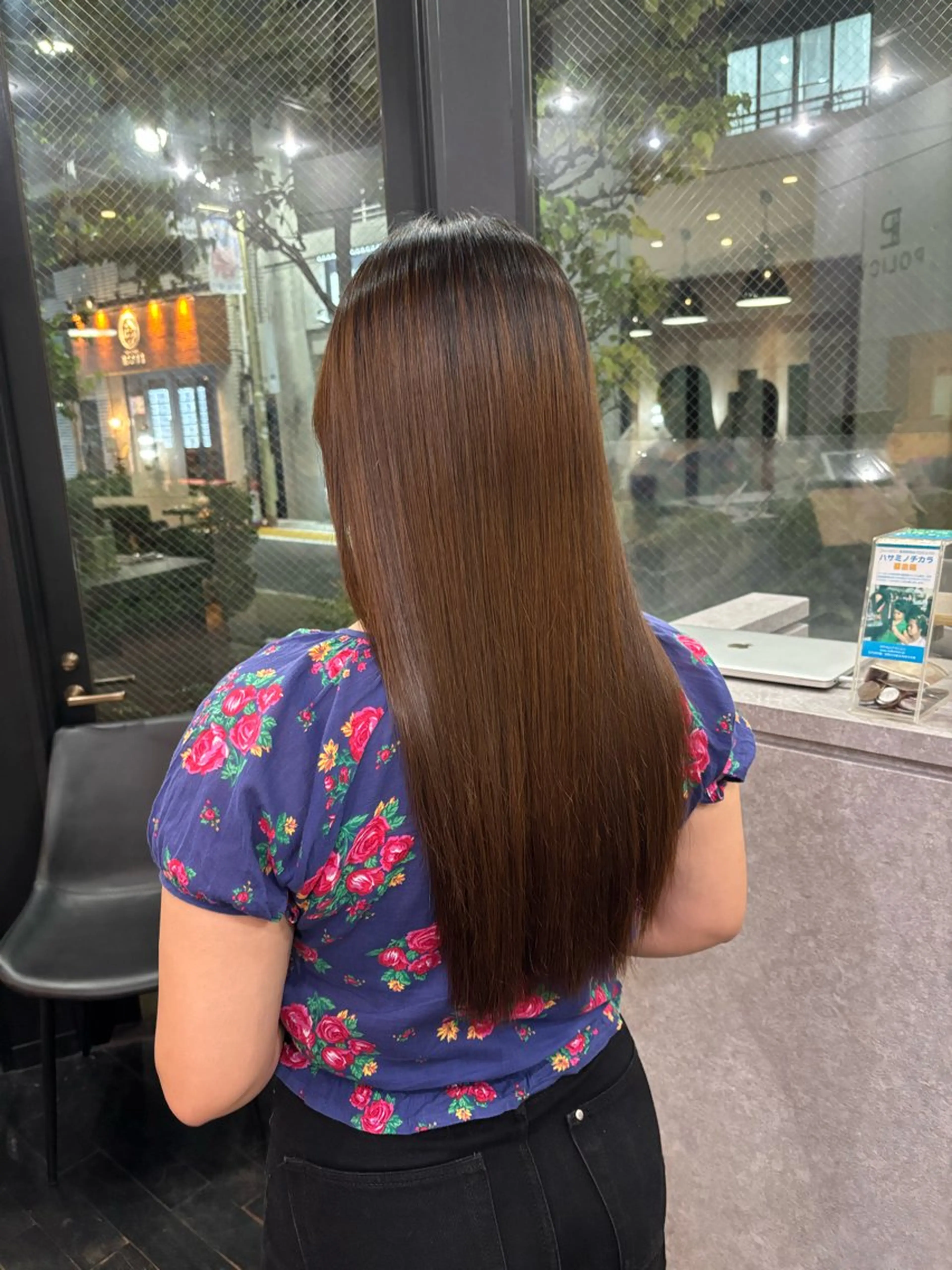 ロング パーマ トリートメント ストレートパーマ 縮毛矯正 トリートメント ⚪️マナエ⚪️ ／学芸大学のヘアスタイル