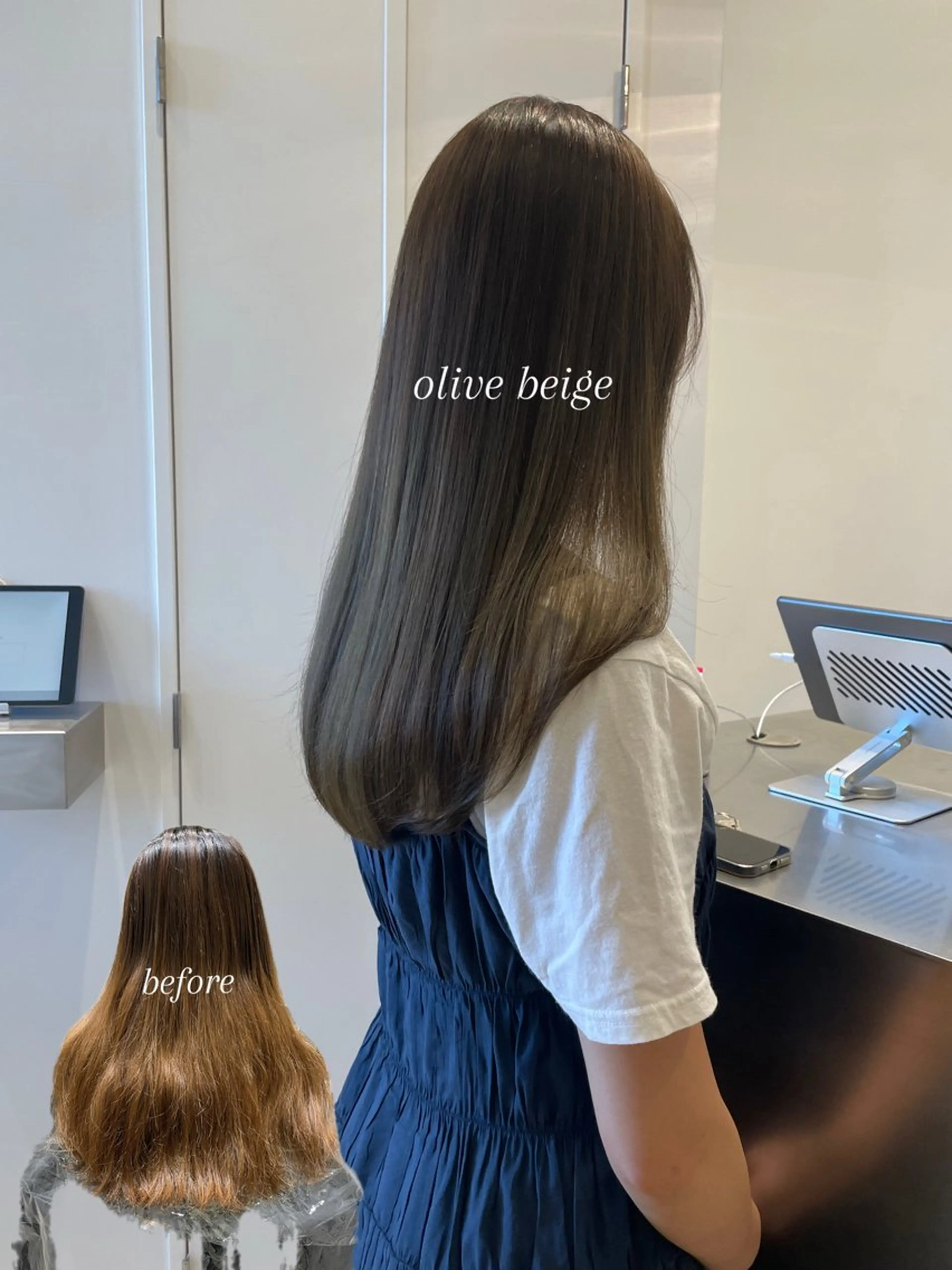 ロング カット ヘアカラー トリートメント 岩田菜央 《武蔵小杉》のヘアスタイル