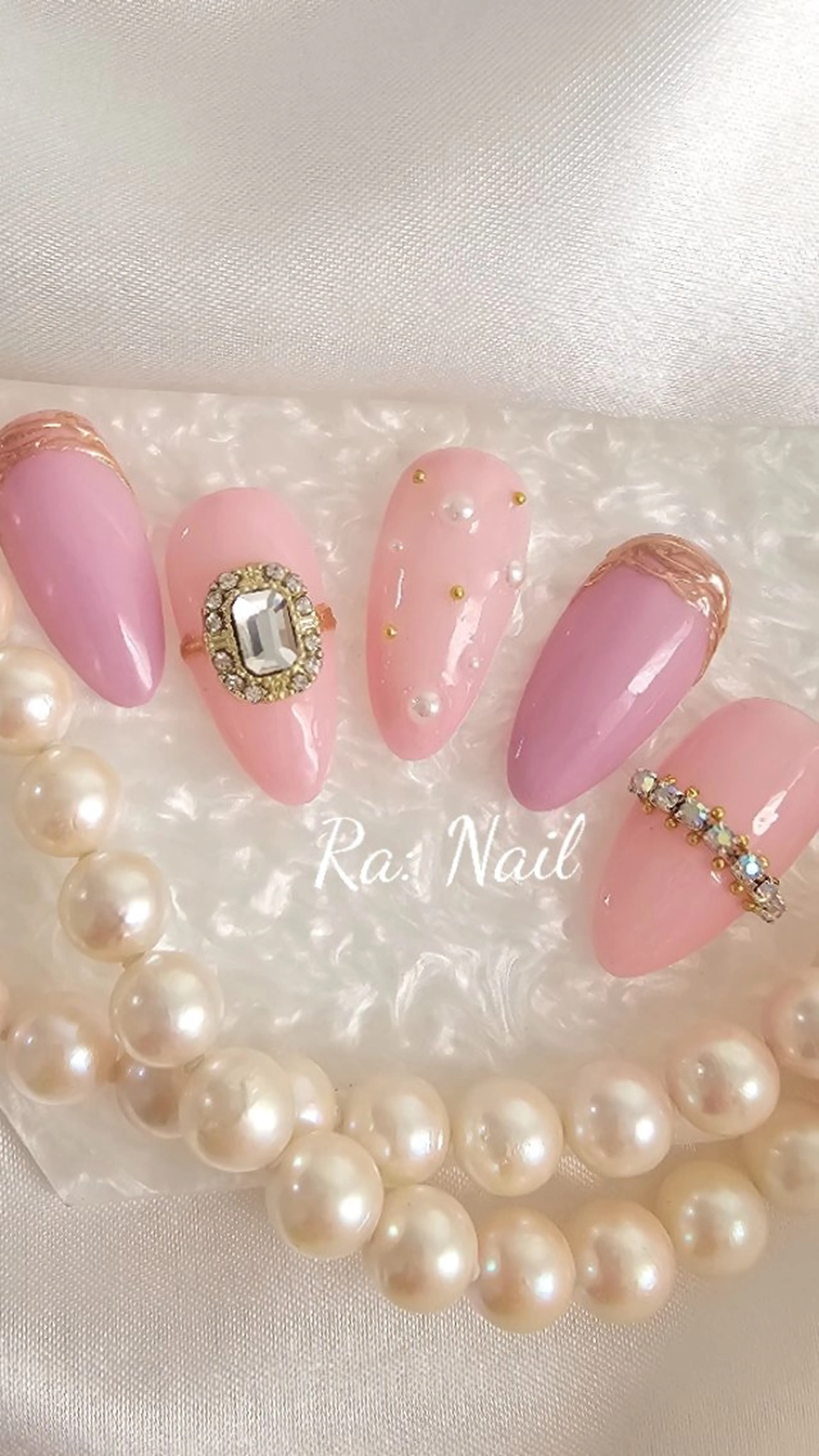 ネイル ジェルネイル ワンホンネイル Ra: Nail   라: 네일のネイルデザイン