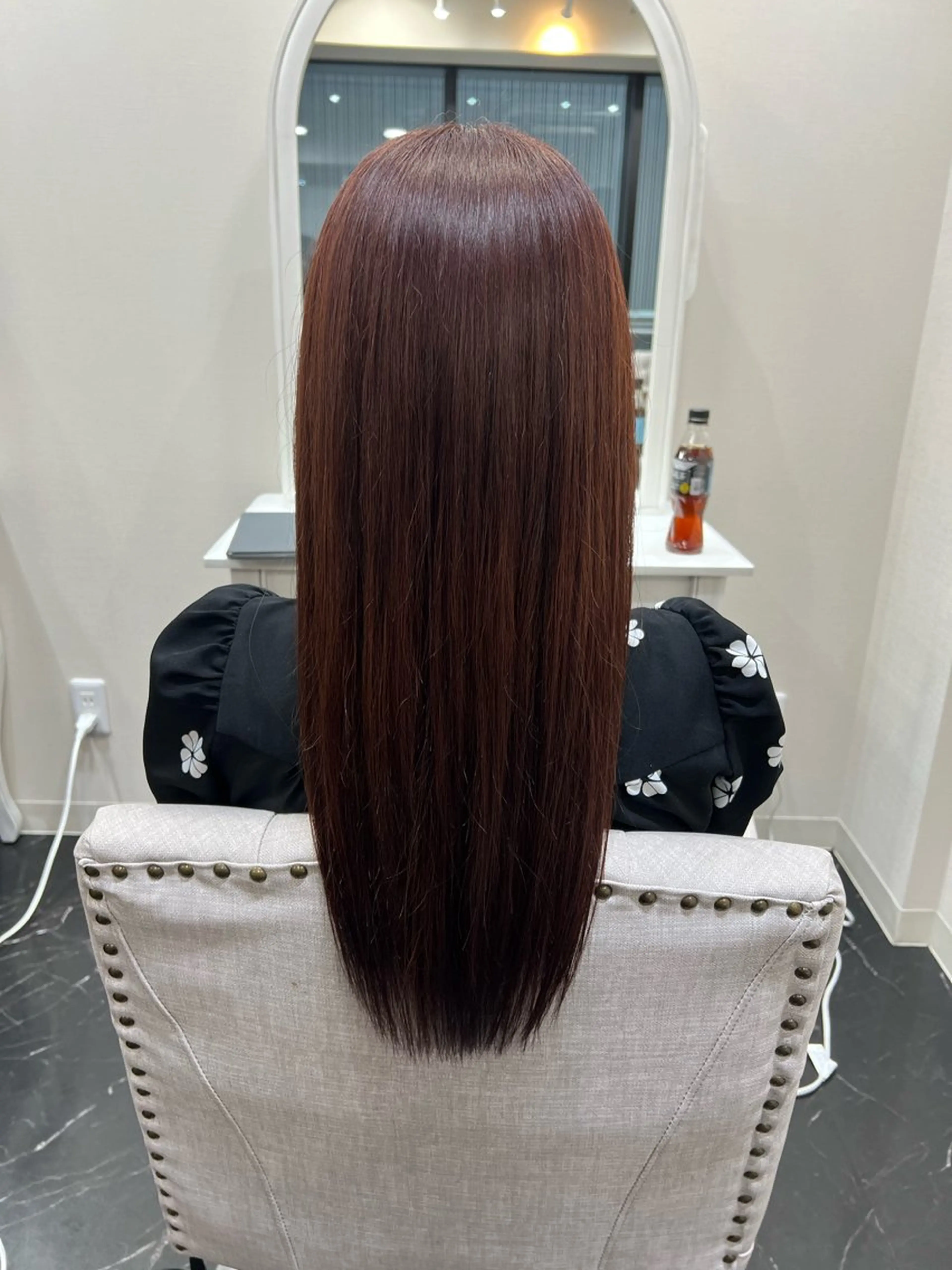 ロング カラー カット ヘアカラー トリートメント 松谷 茜のヘアスタイル