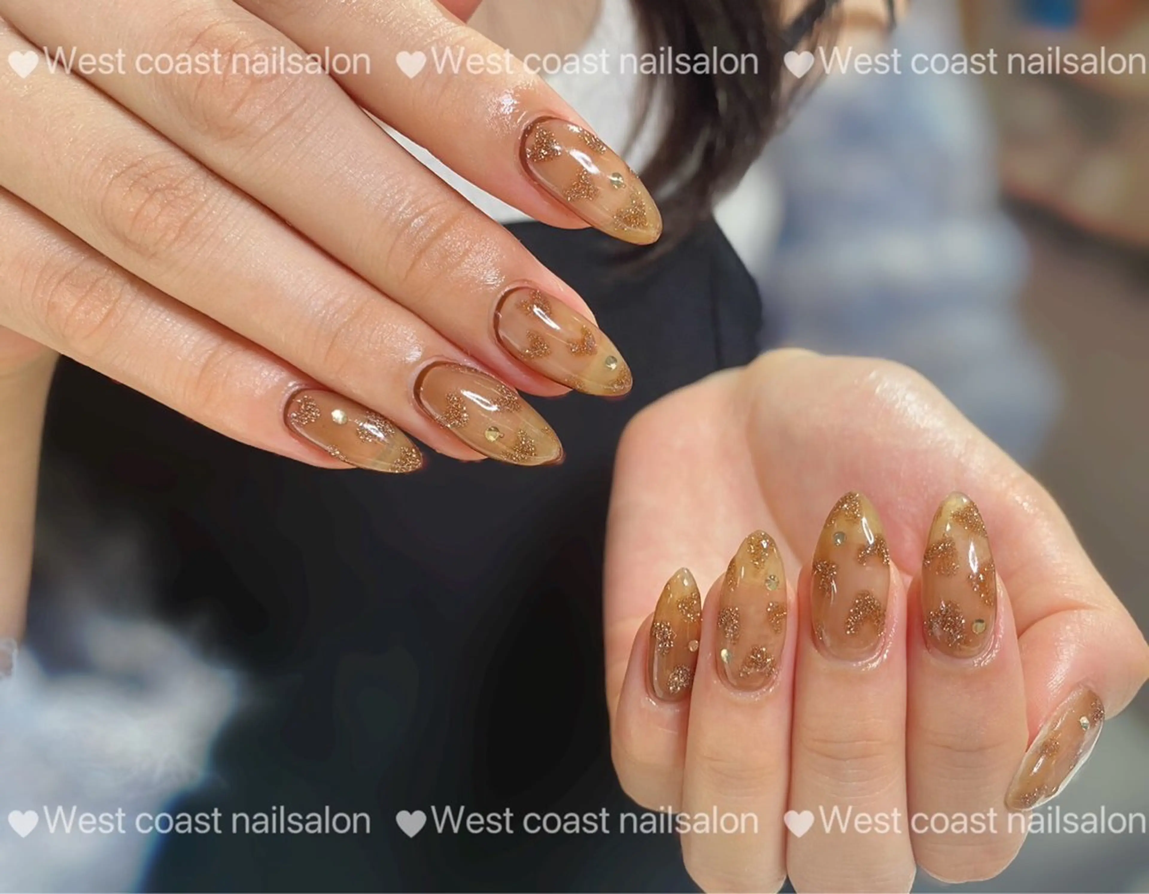 ネイル リボン、ガーリー パーツ放題専門店のネイルデザイン