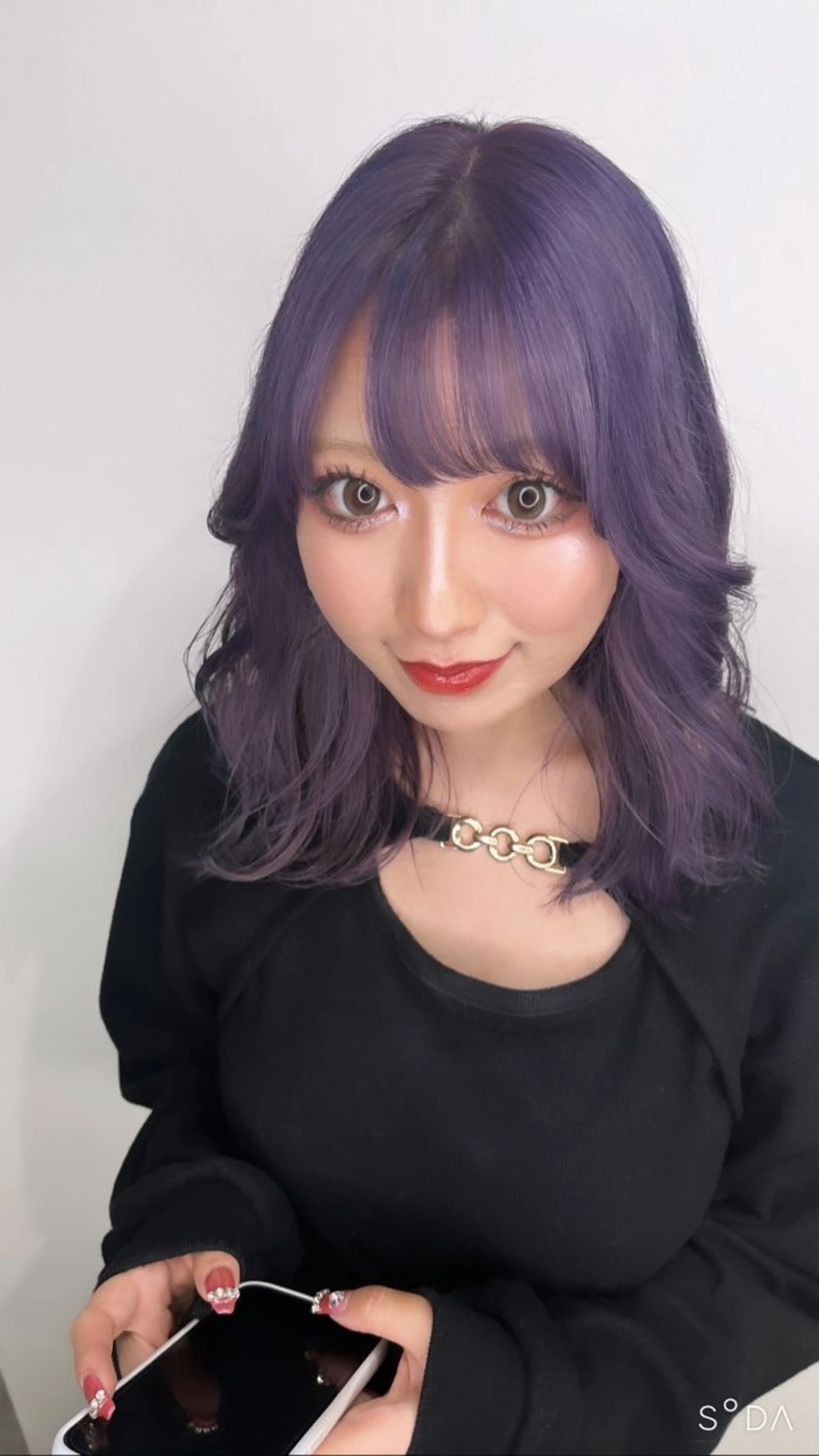 ミディアム カラー ダブルカラー 新宿のヘアスタイル