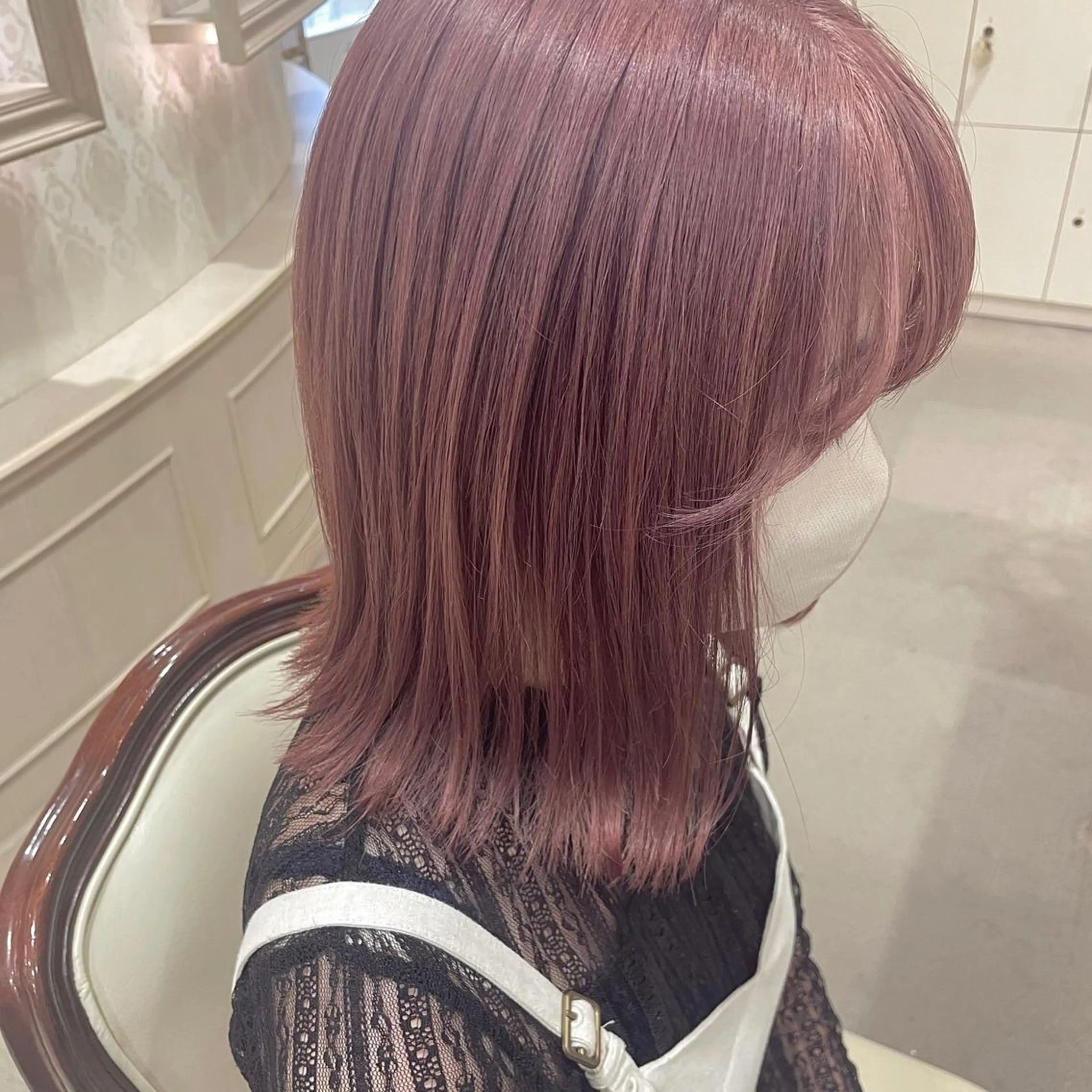 カラー ピンクカラー ヘアカラー 🍪ﾖｼｲﾊﾙﾈ🍪 ﾗﾍﾞﾝﾀﾞｰｶﾗｰのヘアスタイル