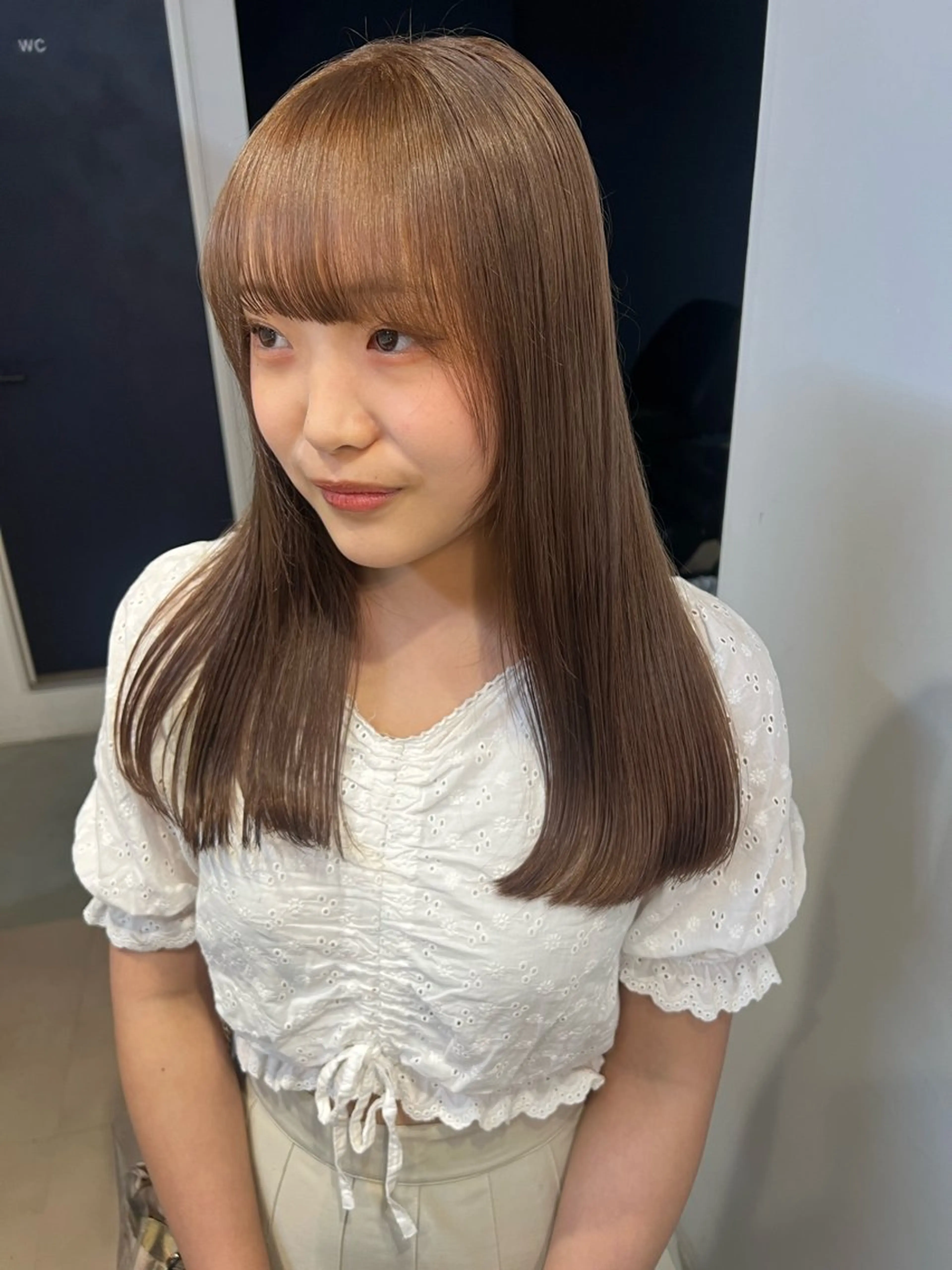 ミディアム カラー 高畑 恵莉 👒 暖色 / 艶髪 🧺のヘアスタイル