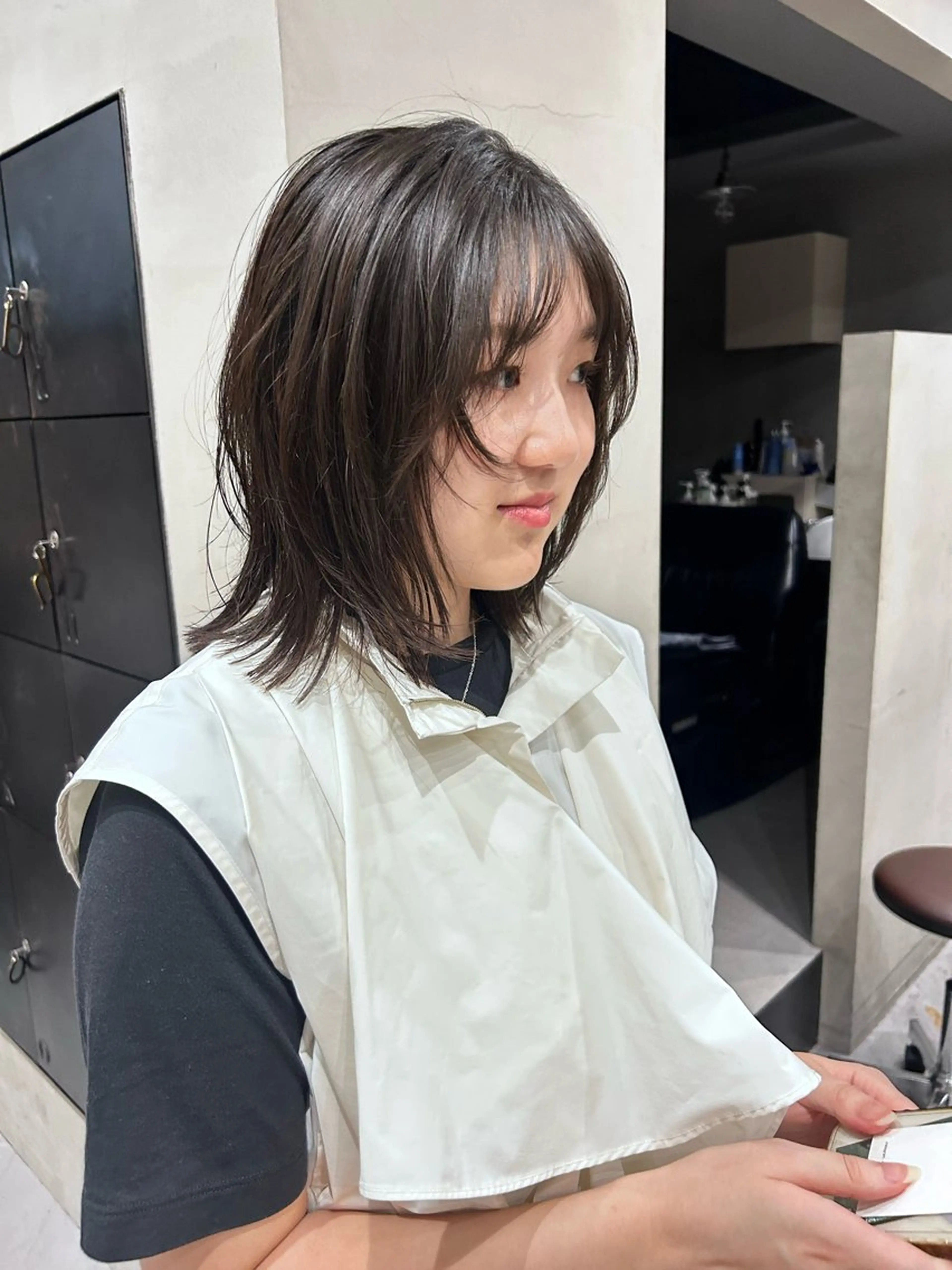ミディアム ボブレイヤー ボブ レイヤーカット kyoka/レイヤー /ハッシュカットのヘアスタイル
