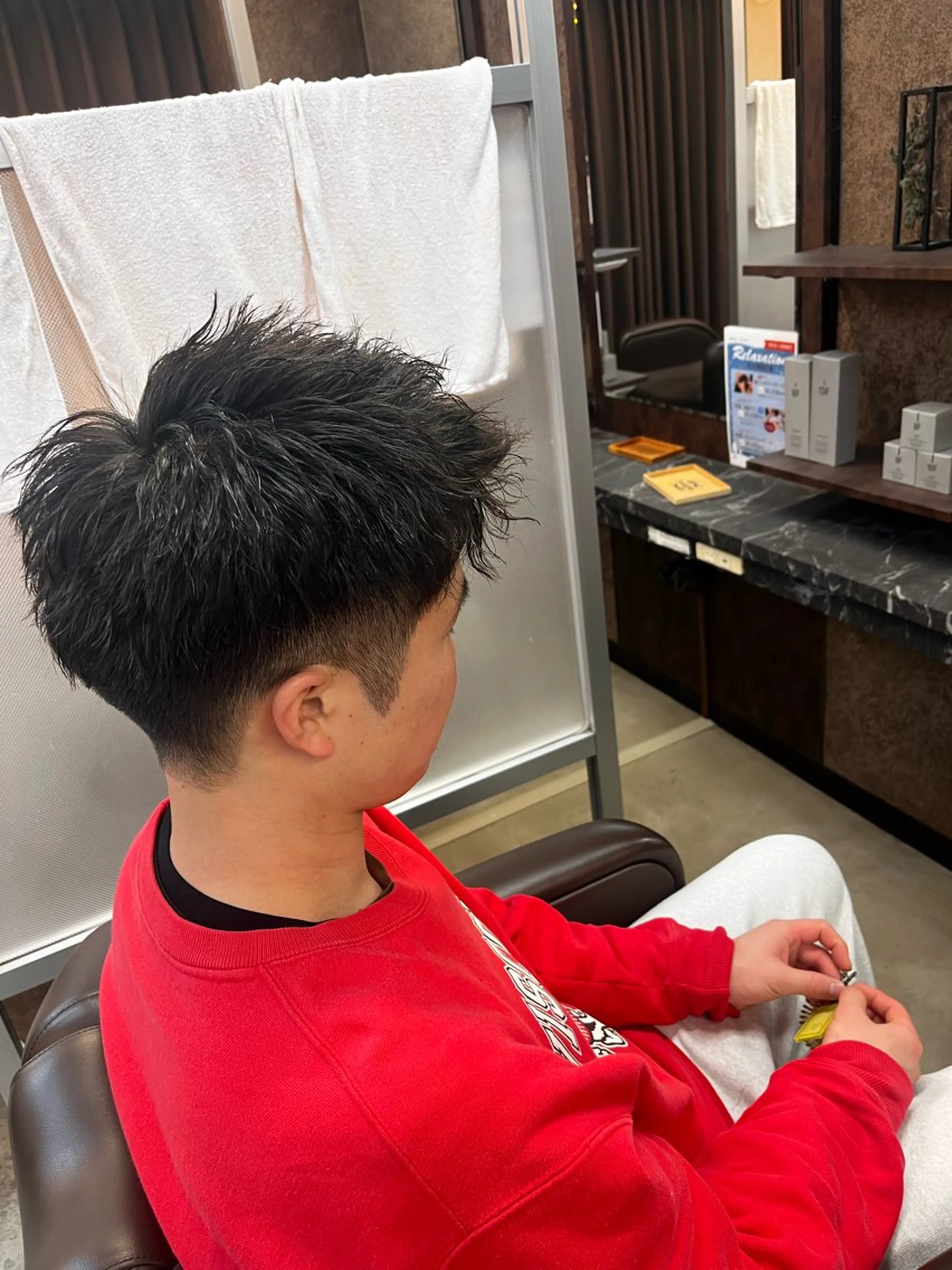 ショート パーマ メンズ 清水 寧生のヘアスタイル