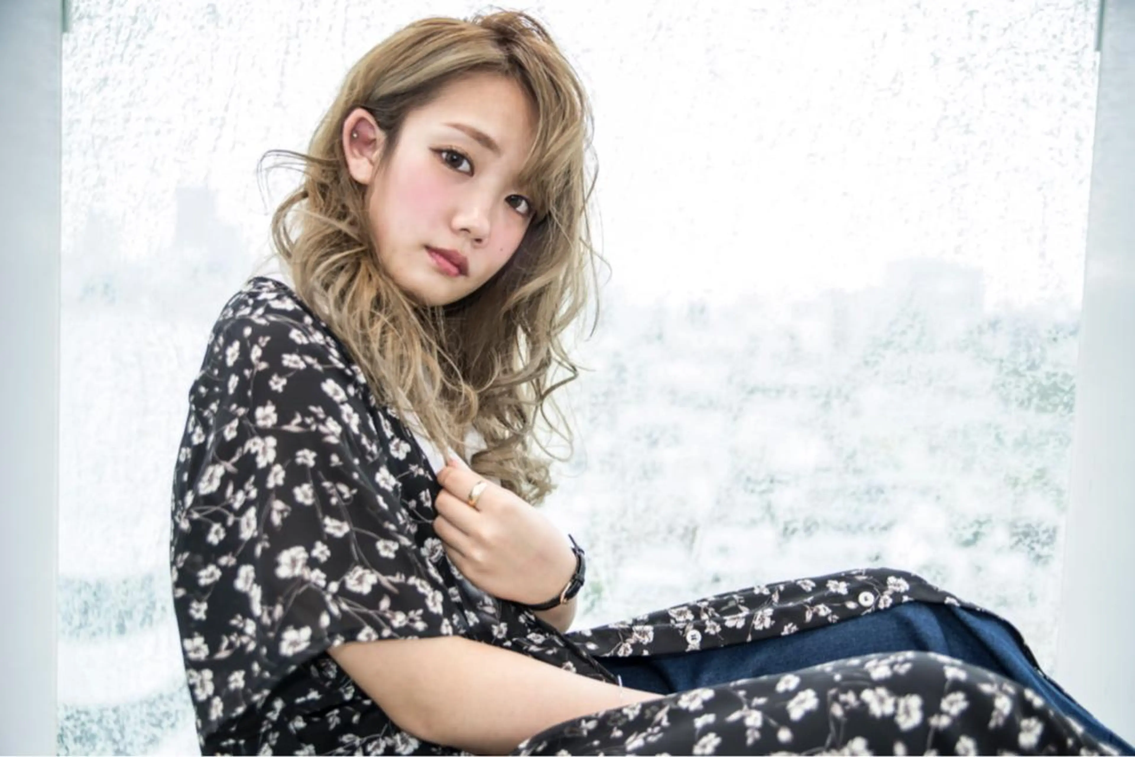 セミロング ロング カラー Re:ta Hair 飯田淳平のヘアスタイル