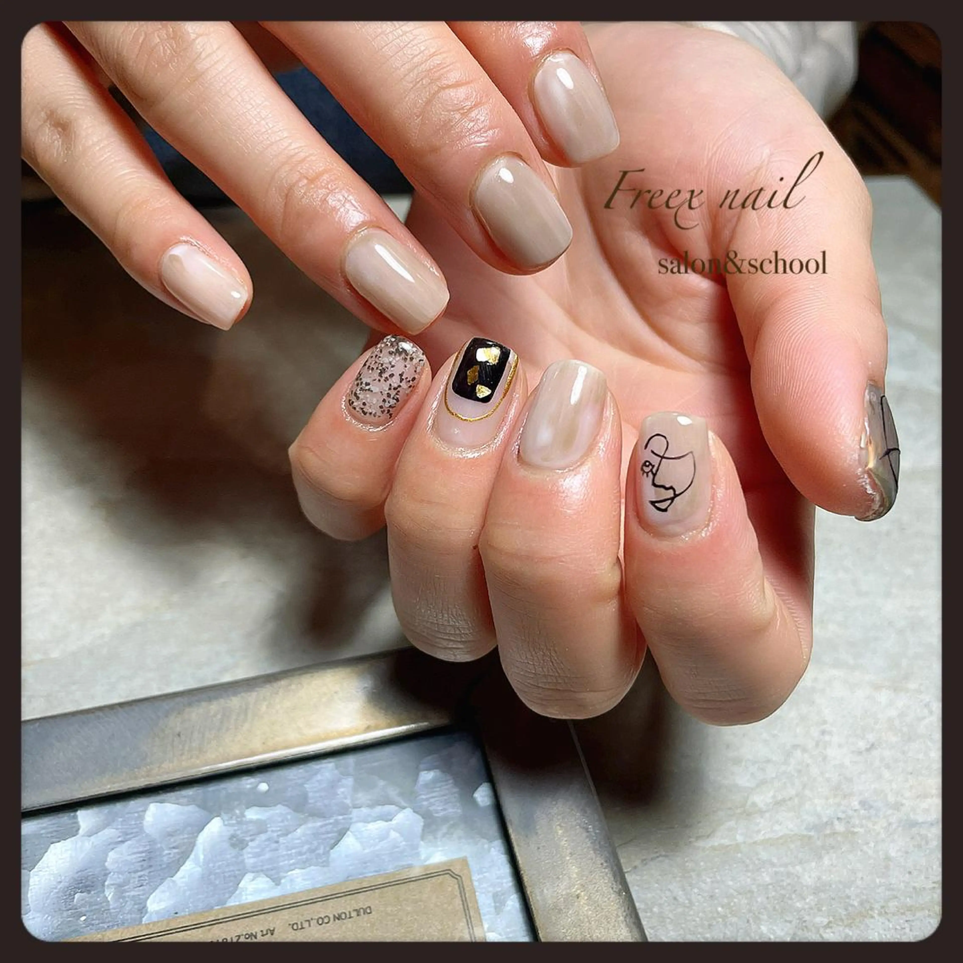 ネイル ハンドネイル ハンドケア freex nail /ニュアンス/個性派のネイルデザイン