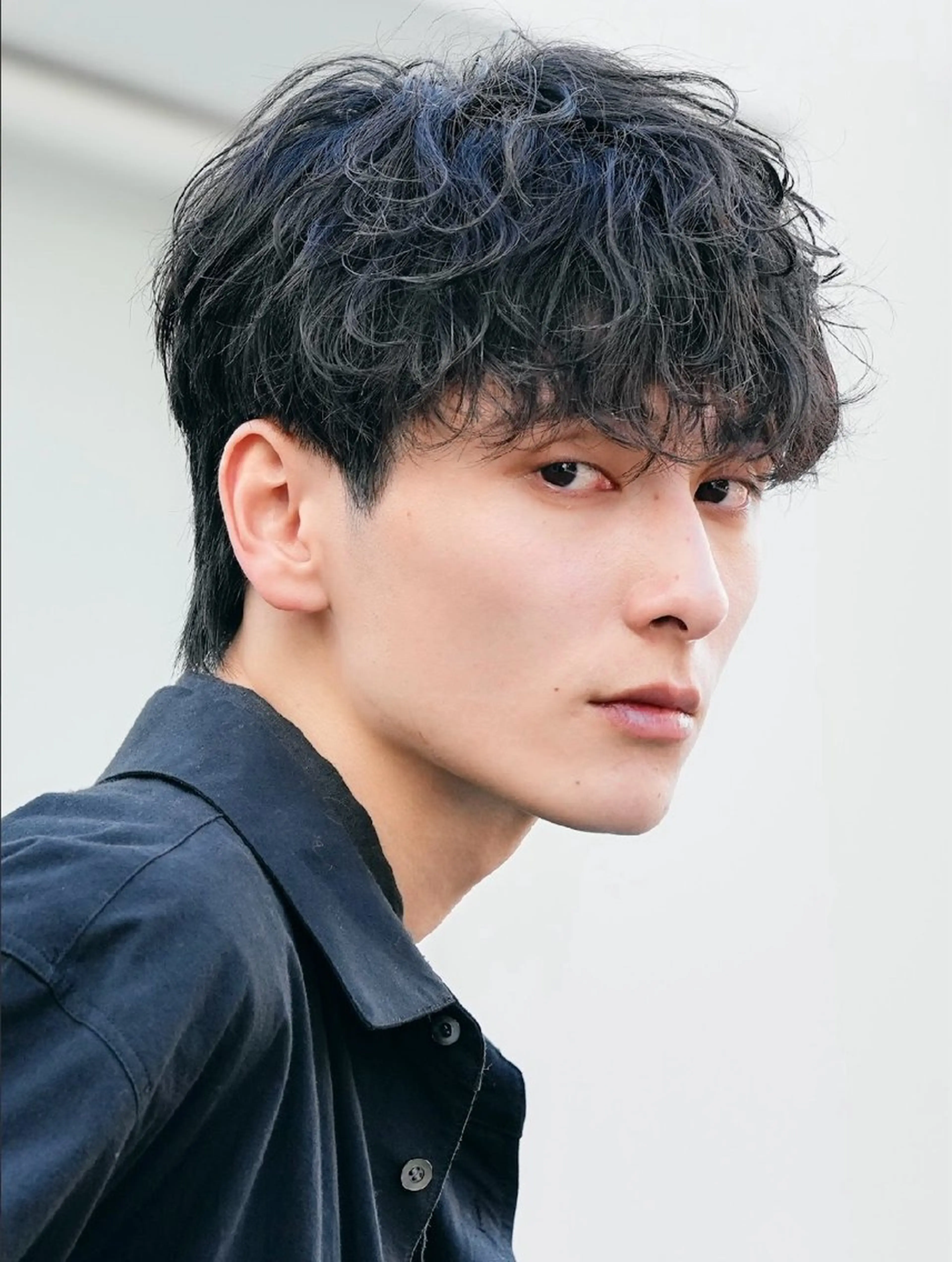 ミディアム カラー パーマ メンズ カット パーマ fifth 窪田潤平のヘアスタイル