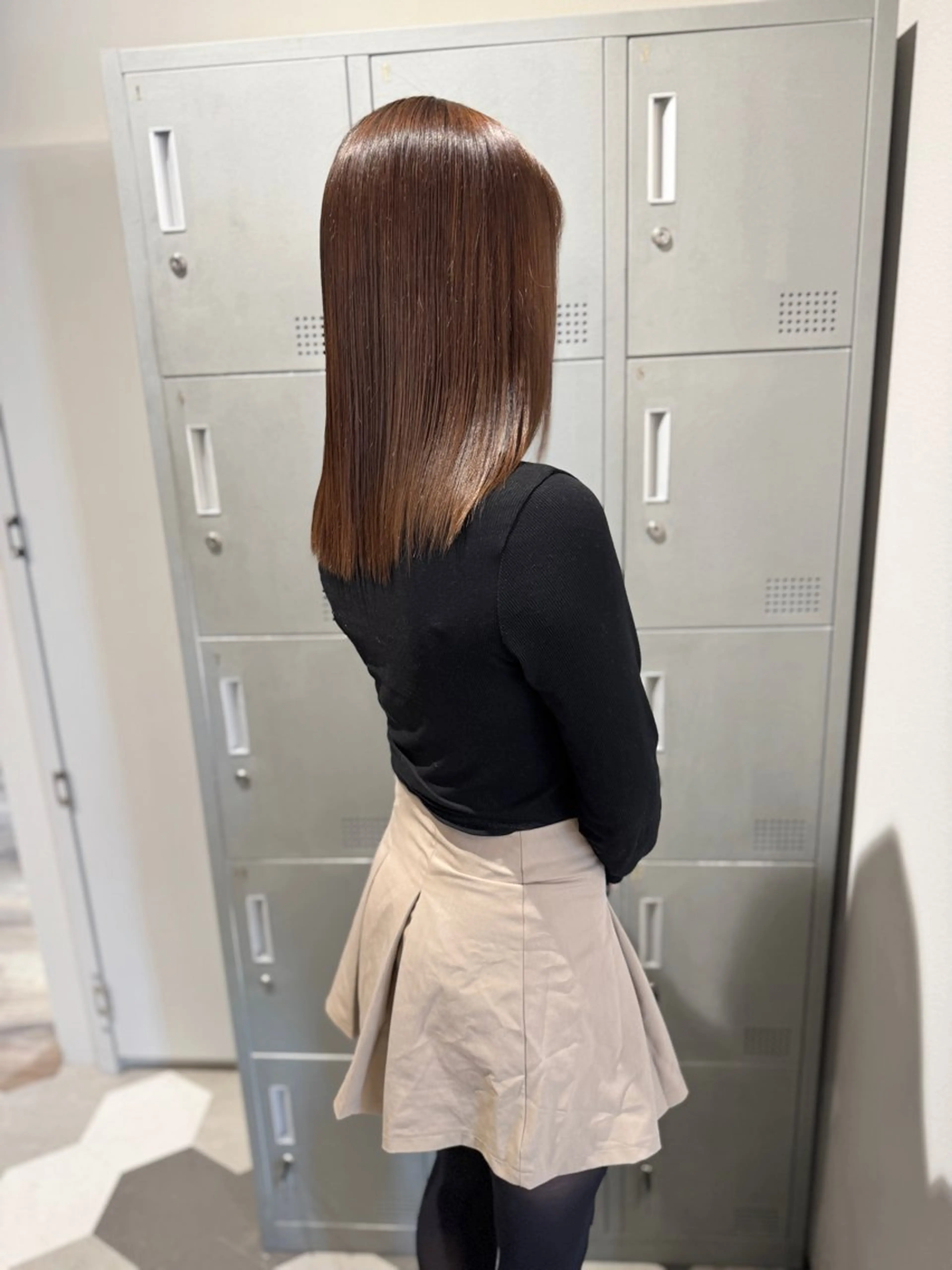 セミロング カット ヘアカラー 【天満1艶髪】潤艶/ 髪質改善🌹釣本竜哉のヘアスタイル