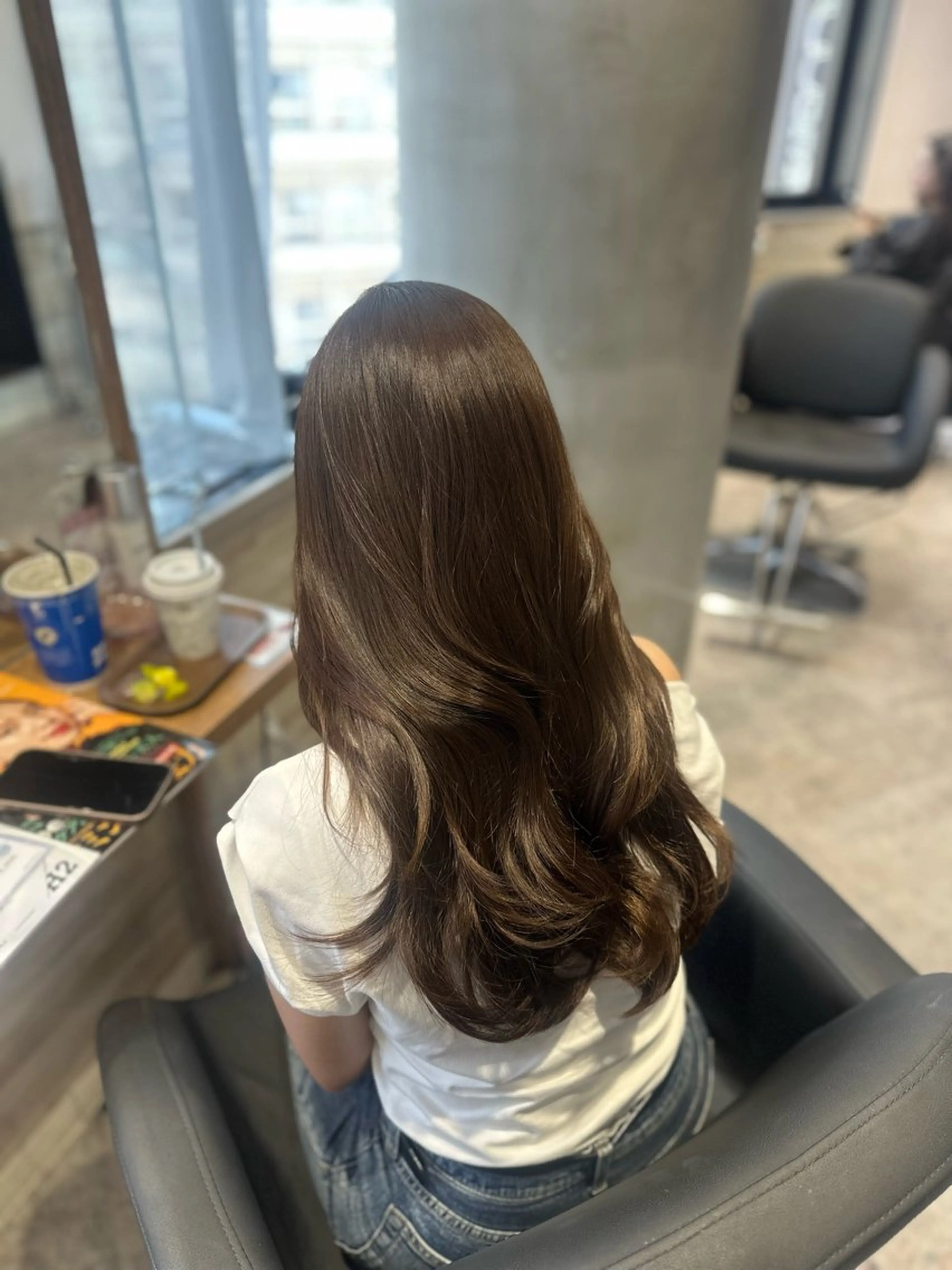 セミロング カラー ヘアカラー トリートメント LUPI byLee MIUのヘアスタイル