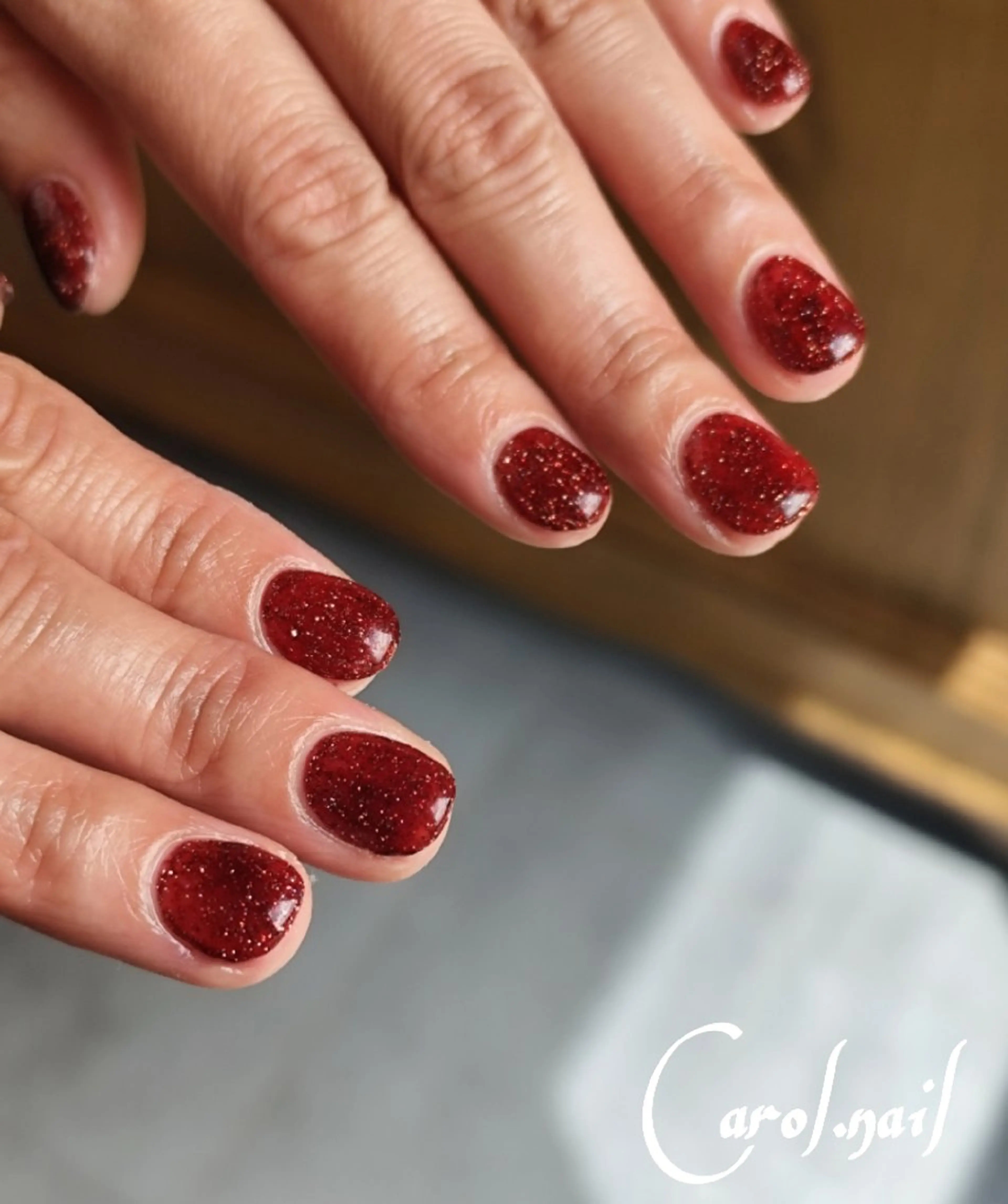 ネイル フラッシュネイル ワンカラーネイル carol nailのネイルデザイン