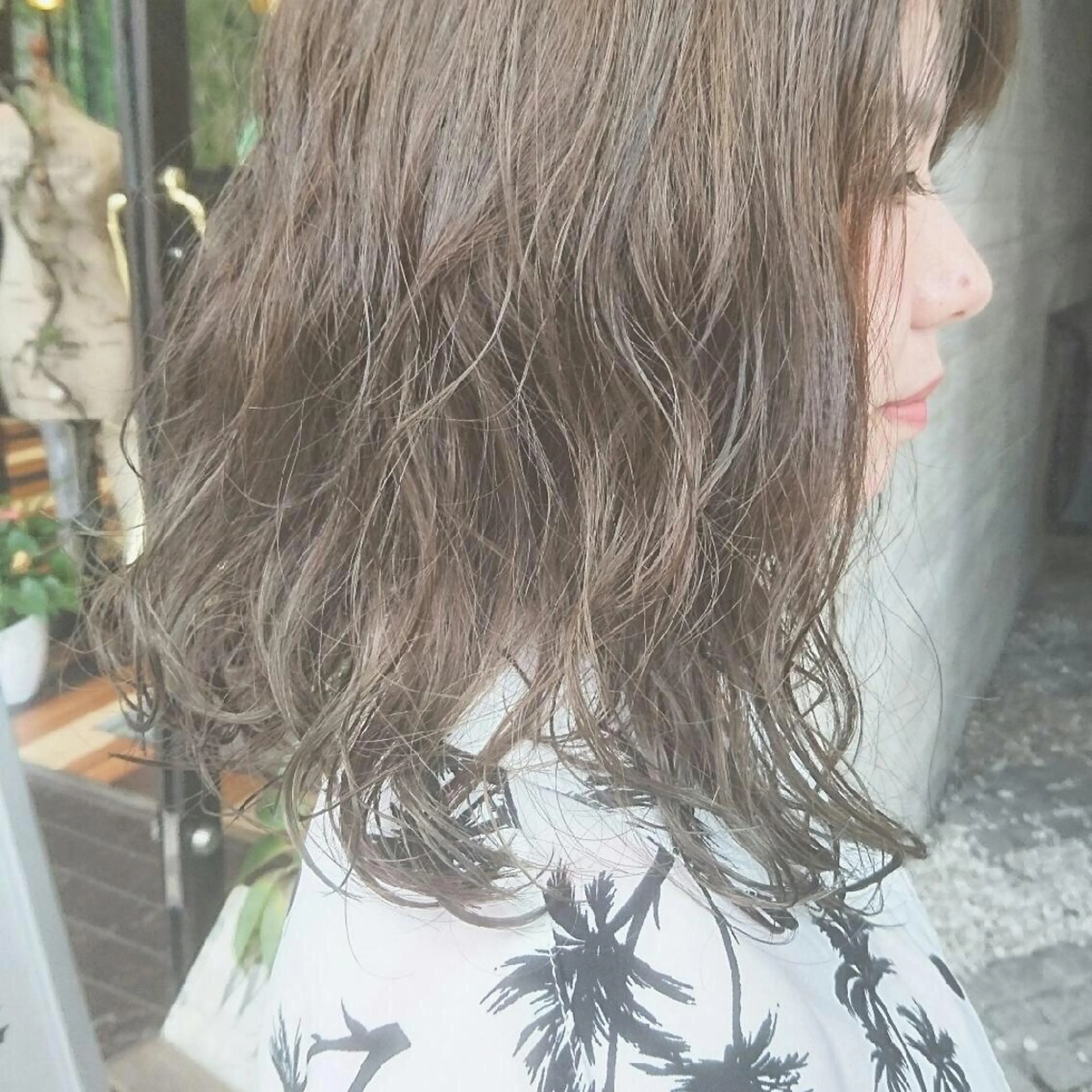 セミロング ヘアアレンジ 高岡 杏実のヘアスタイル
