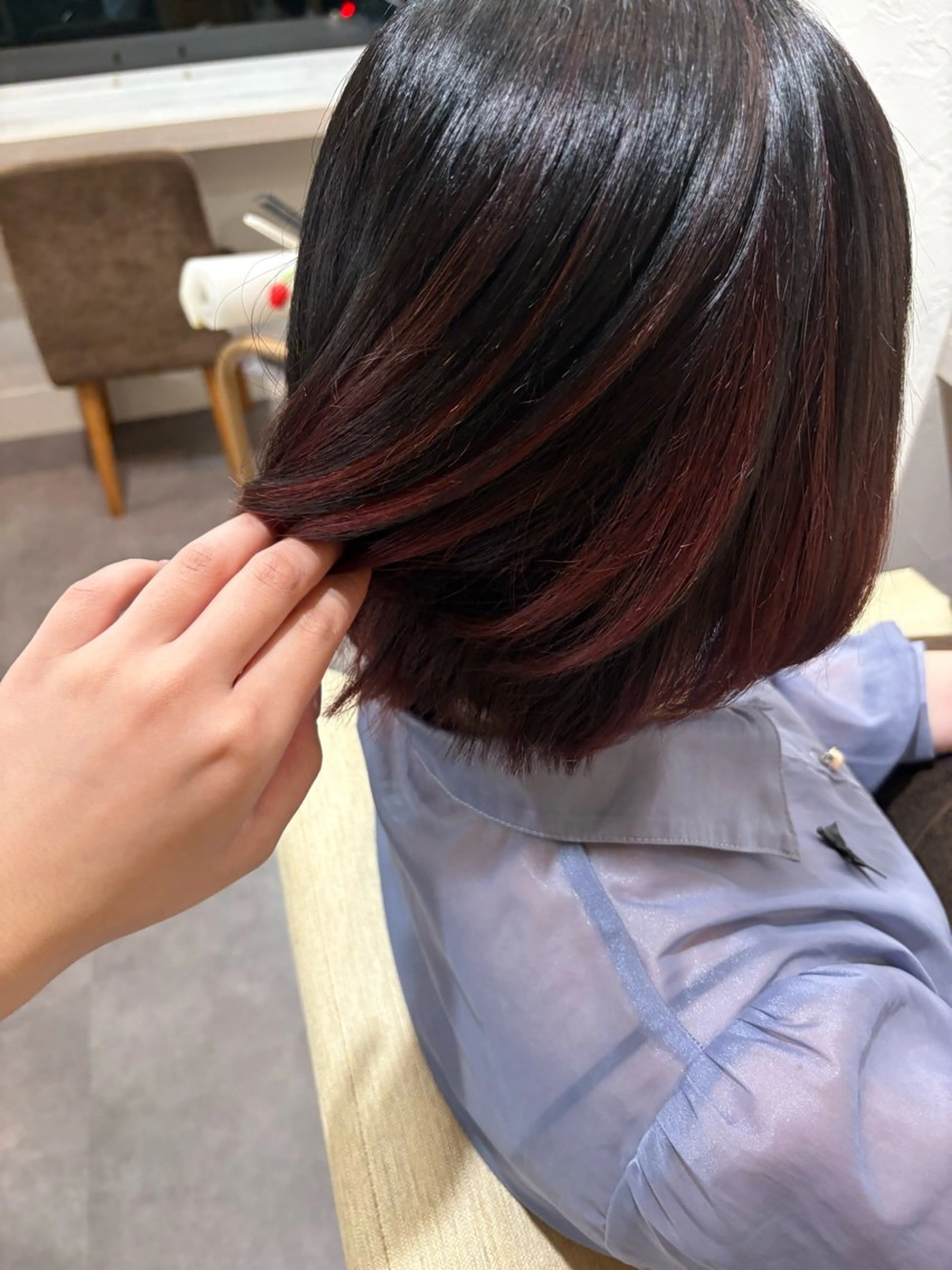 ミディアム 柿添 莉央のヘアスタイル