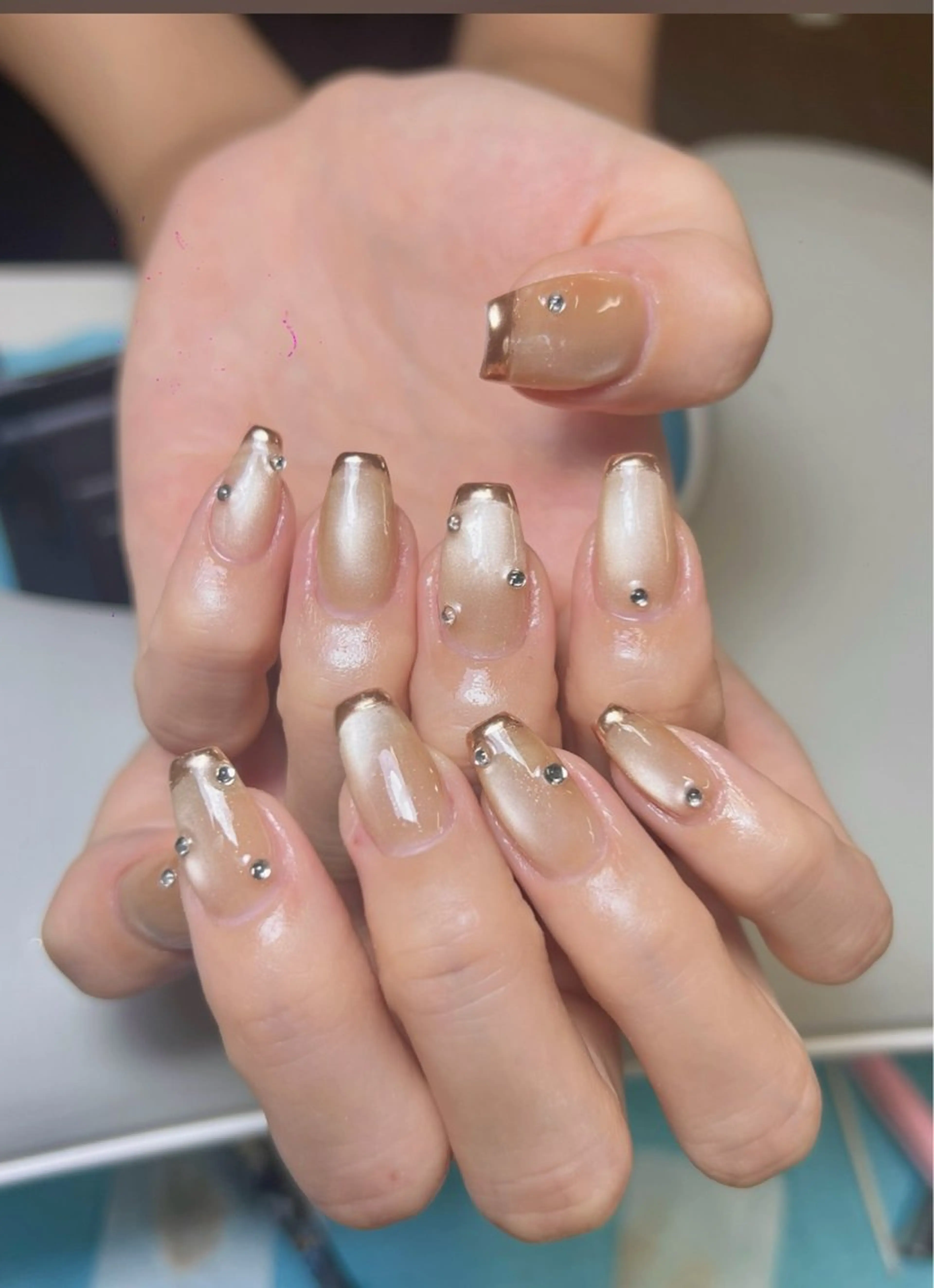 ネイル 成人式 フラッシュネイル フレンチネイル ジェルネイル グラデーション 😍Yumi❤️ 💅Nail💅のネイルデザイン
