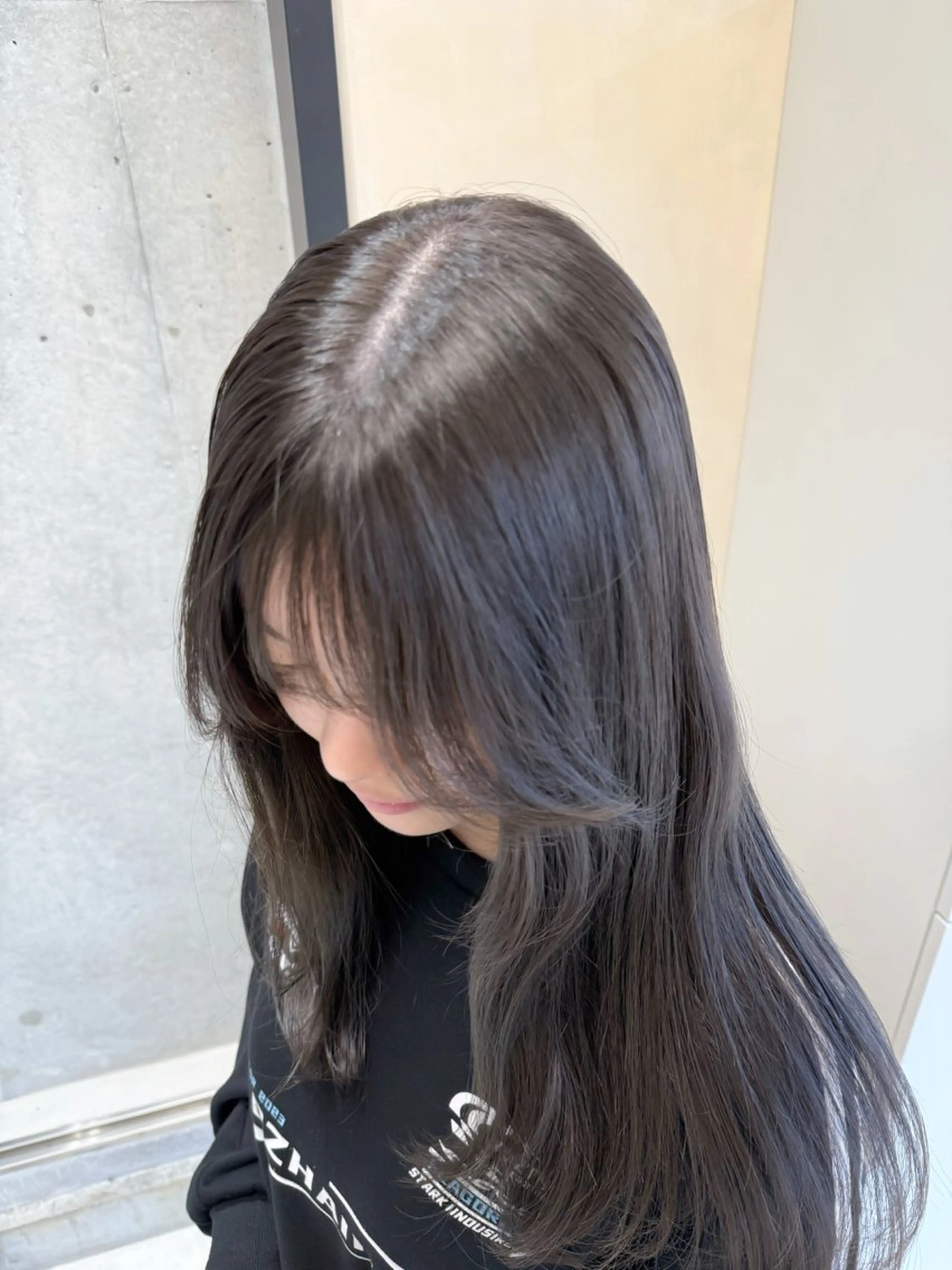 セミロング カラー 透明感カラー グレージュ カット ヘアカラー トリートメント 高橋大樹/グレージュ 透明感/髪質改善のヘアスタイル