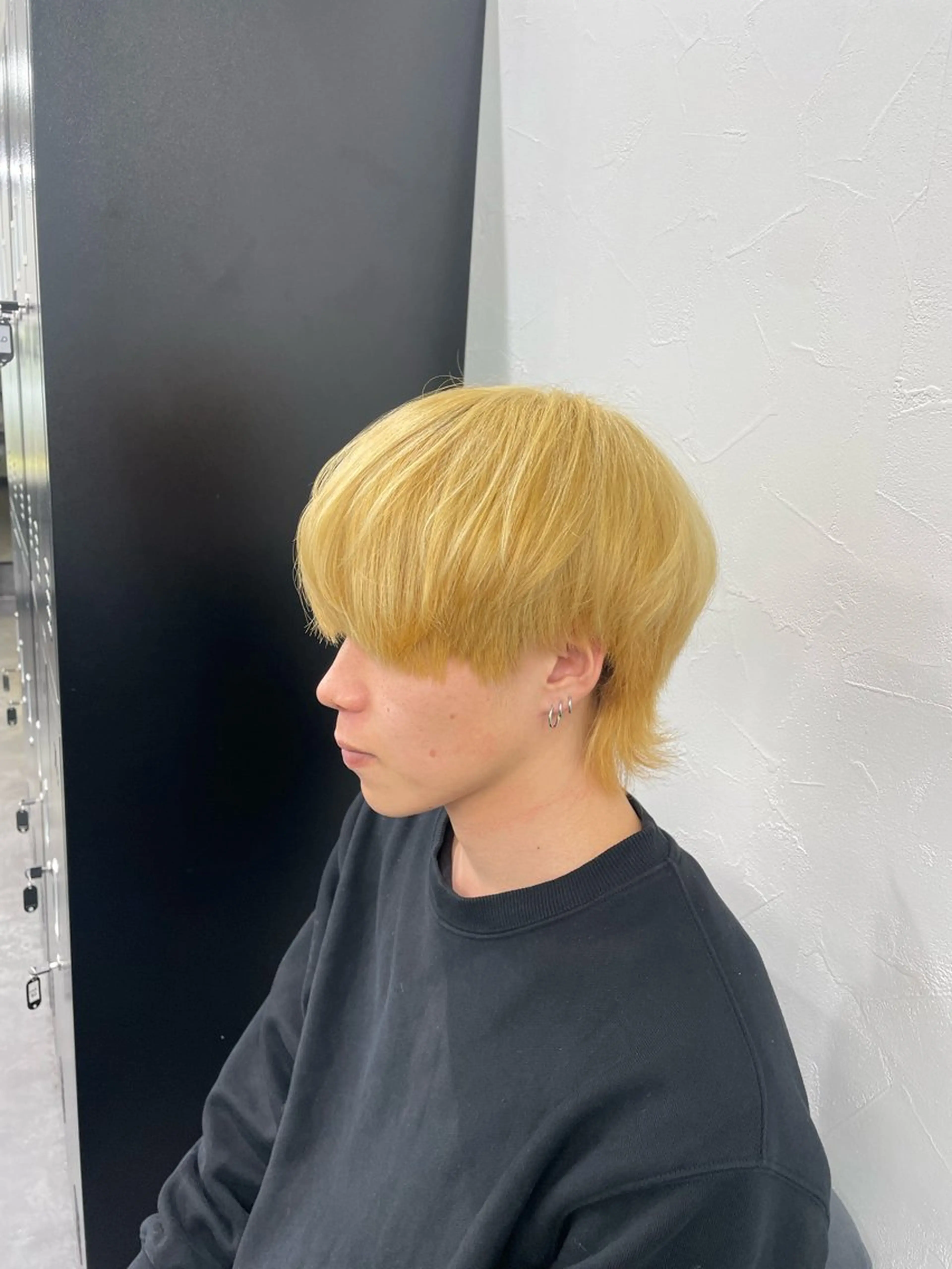 メンズ メンズウルフカット ウルフカット メンズウルフ🐺♡ ブリーチ♡ヘアメ🎀のヘアスタイル