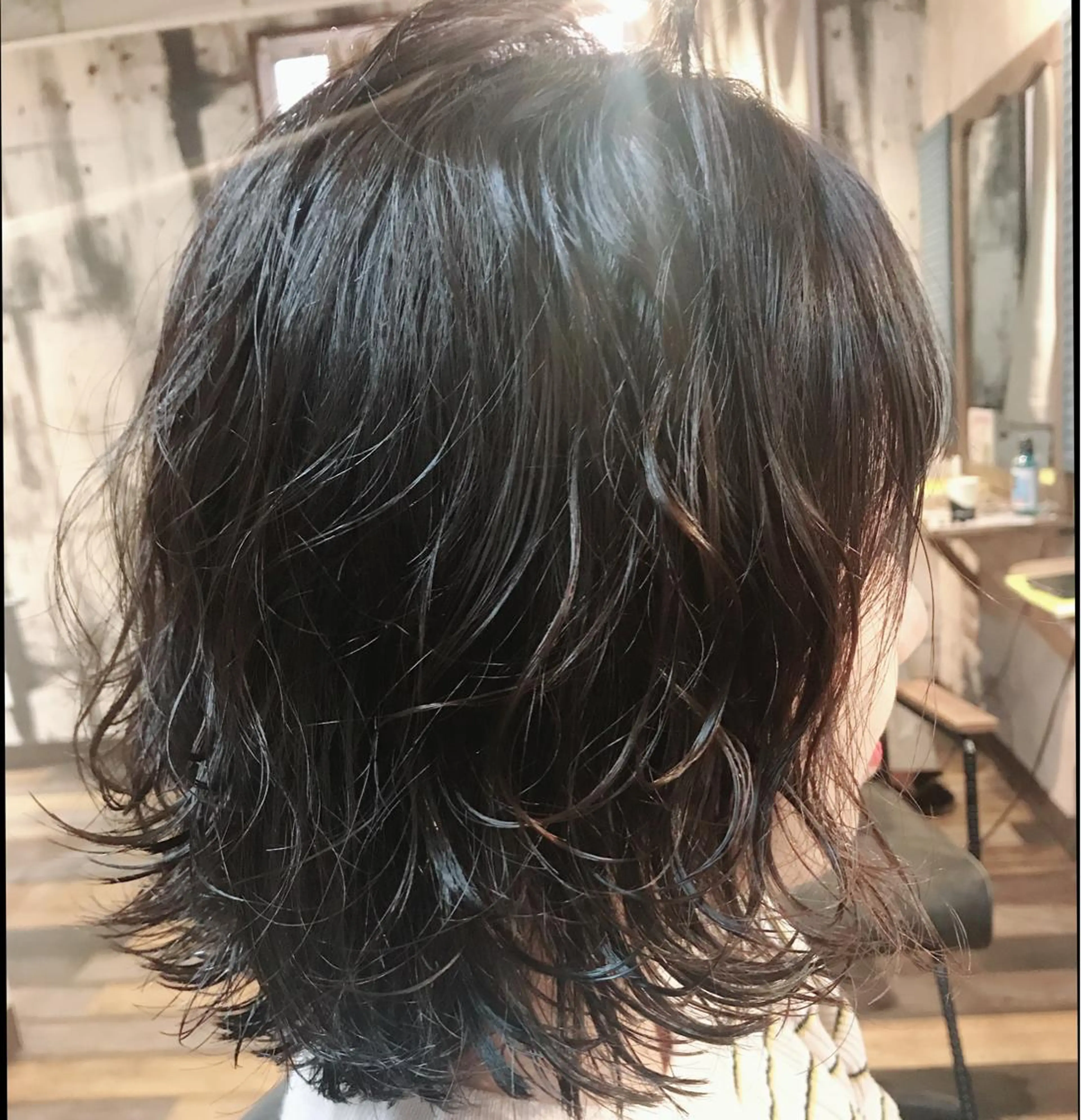 ミディアム カラー パーマ ミディアムパーマ エリアNo.1カラー ⭐️hikaru⭐️のヘアスタイル