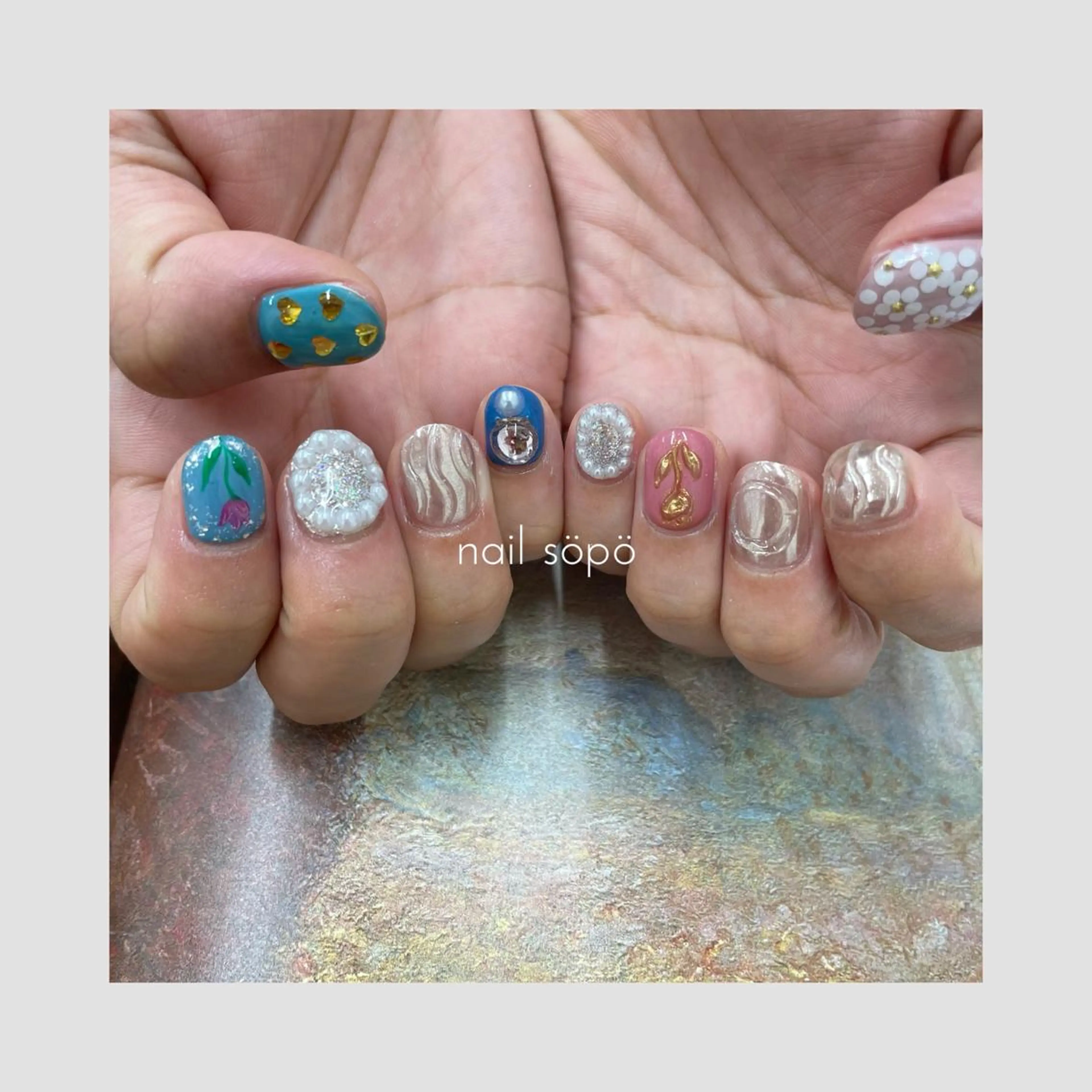 ネイル 自由が丘✳︎奥沢 nail söpöのネイルデザイン