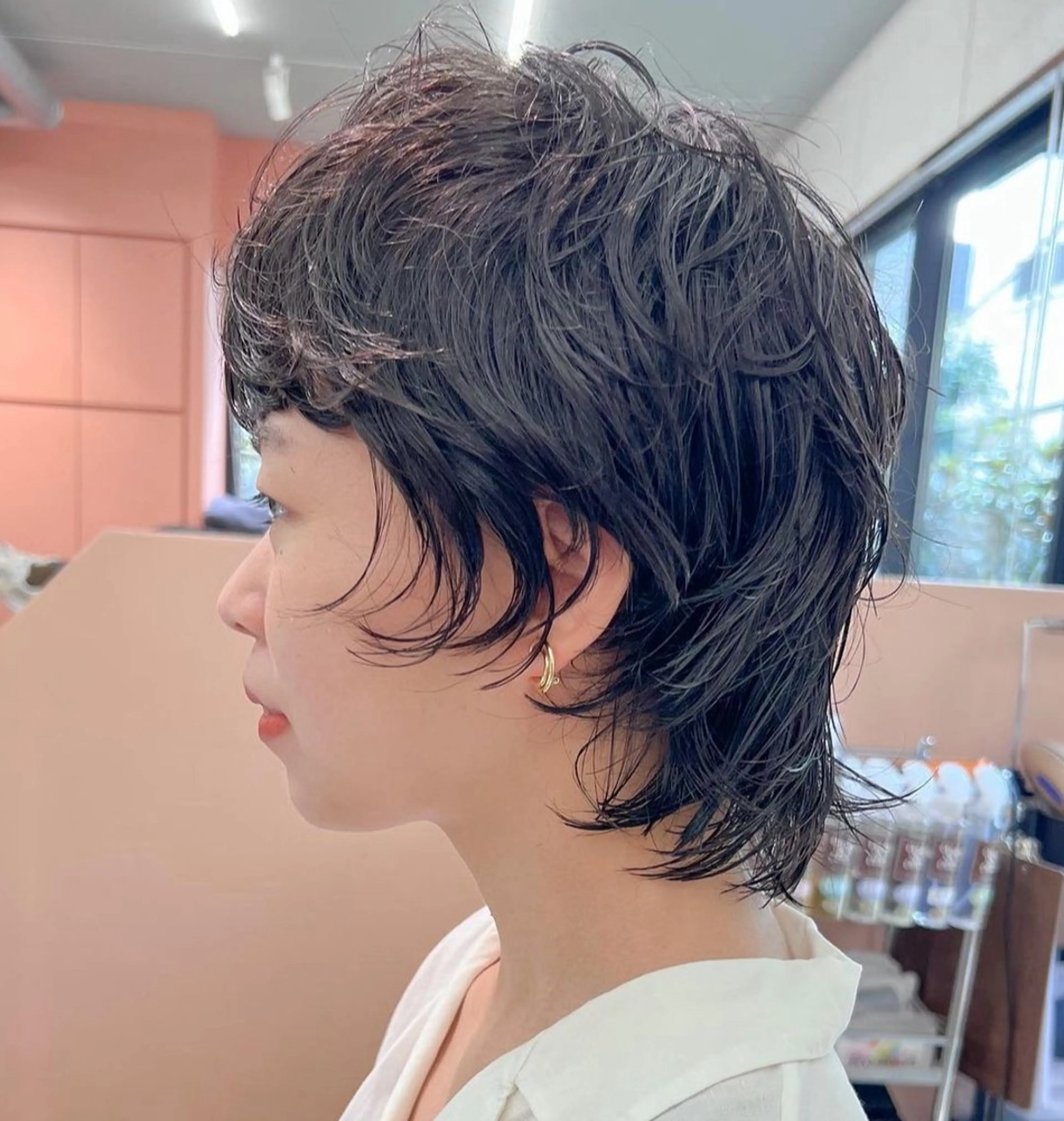 ショート パーマ ケアブリーチ/ ハイトーン/牧野のヘアスタイル