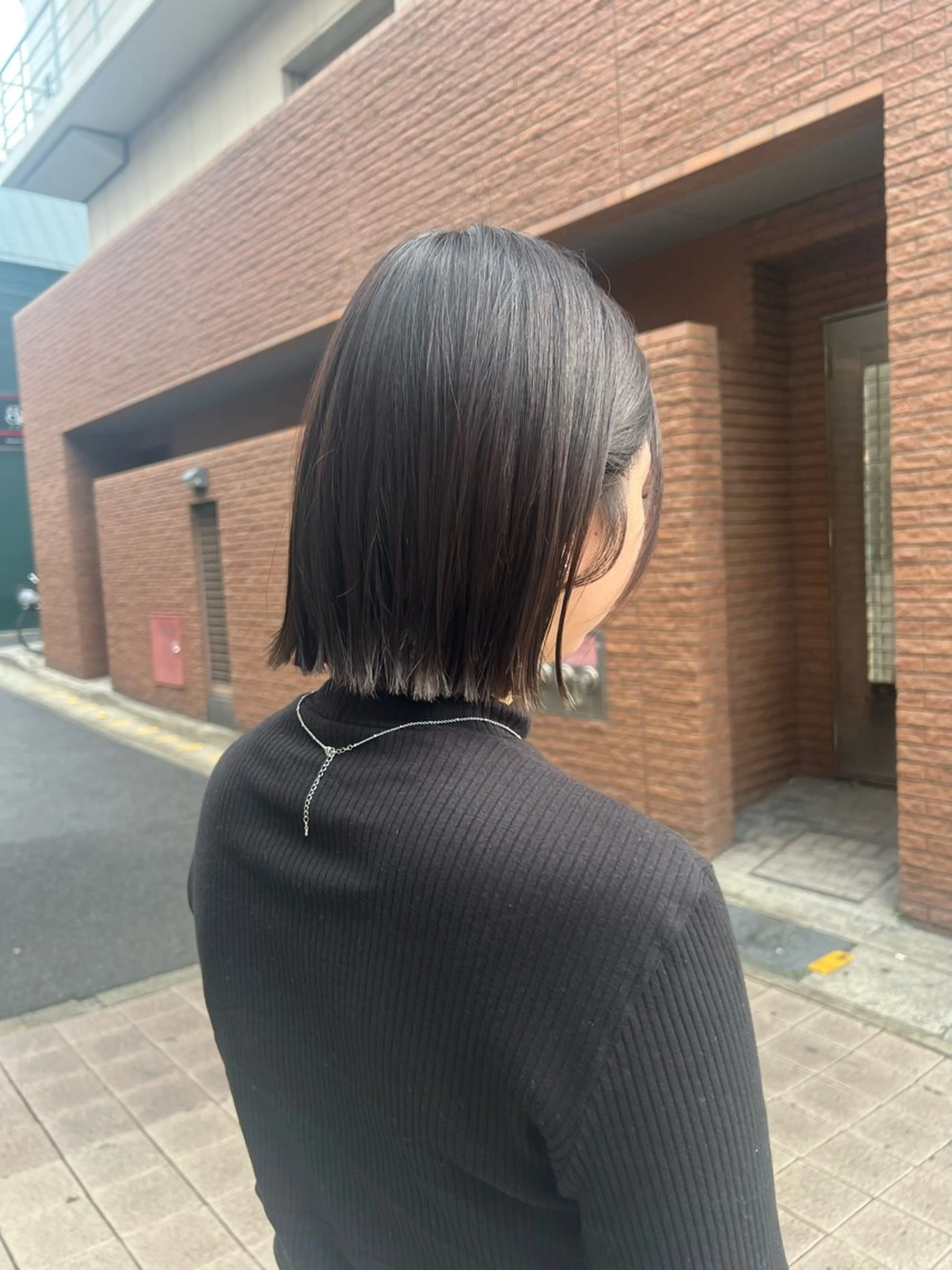 ショート カラー グレージュ ボブ 神戸ボブ✂️ ioe三宮/田 伸佳のヘアスタイル
