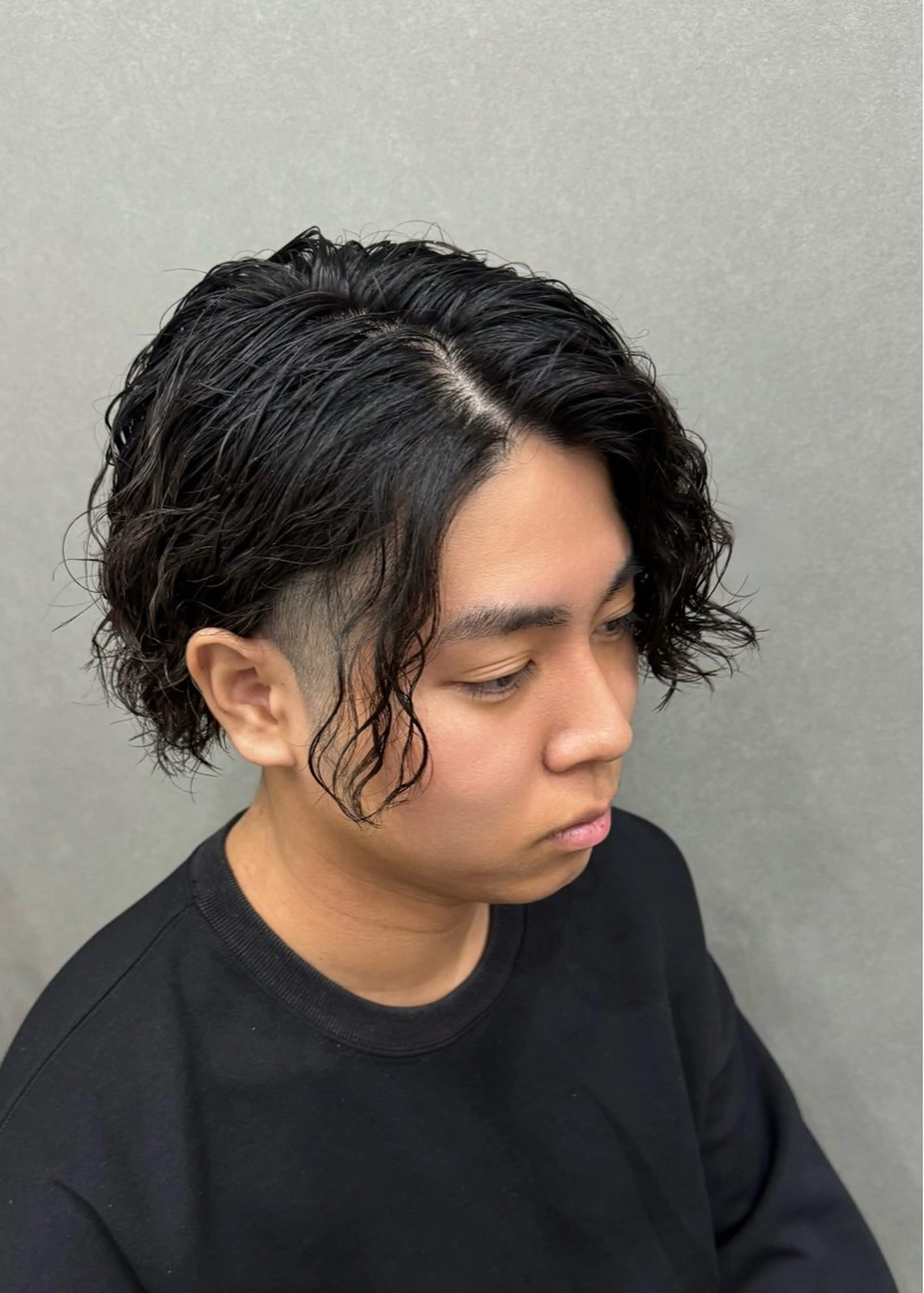 パーマ メンズ カット パーマ ＆tigre 佐藤秀太のヘアスタイル